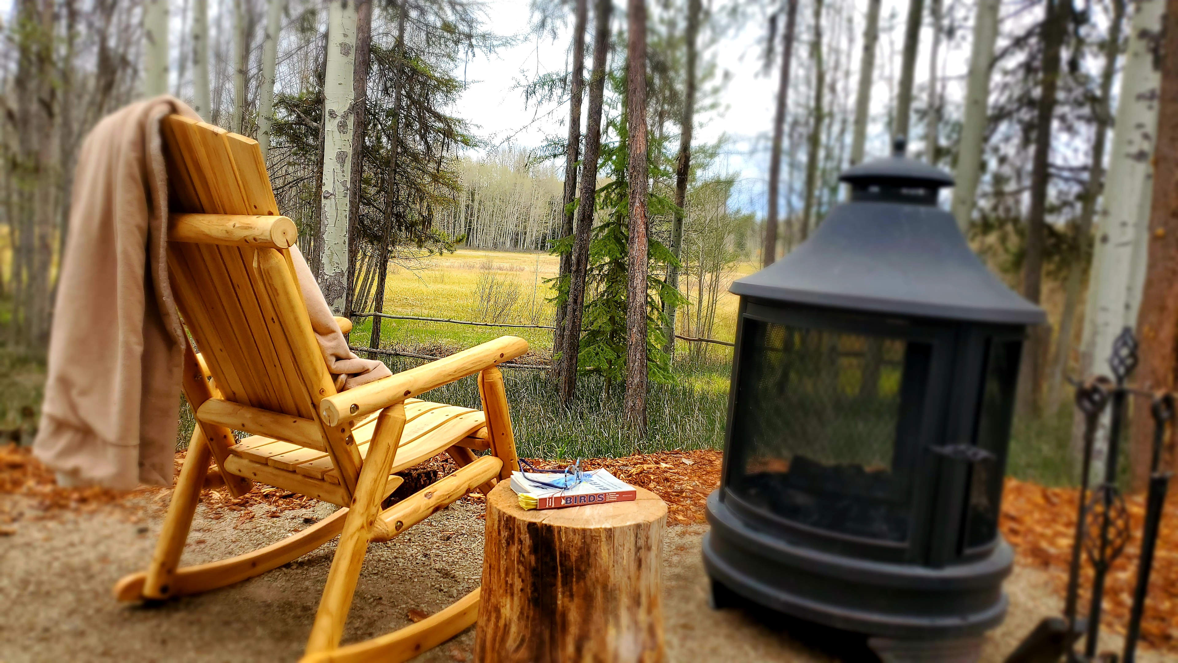 Enjoy a hot coffee in the mornings, while listening to many birds 