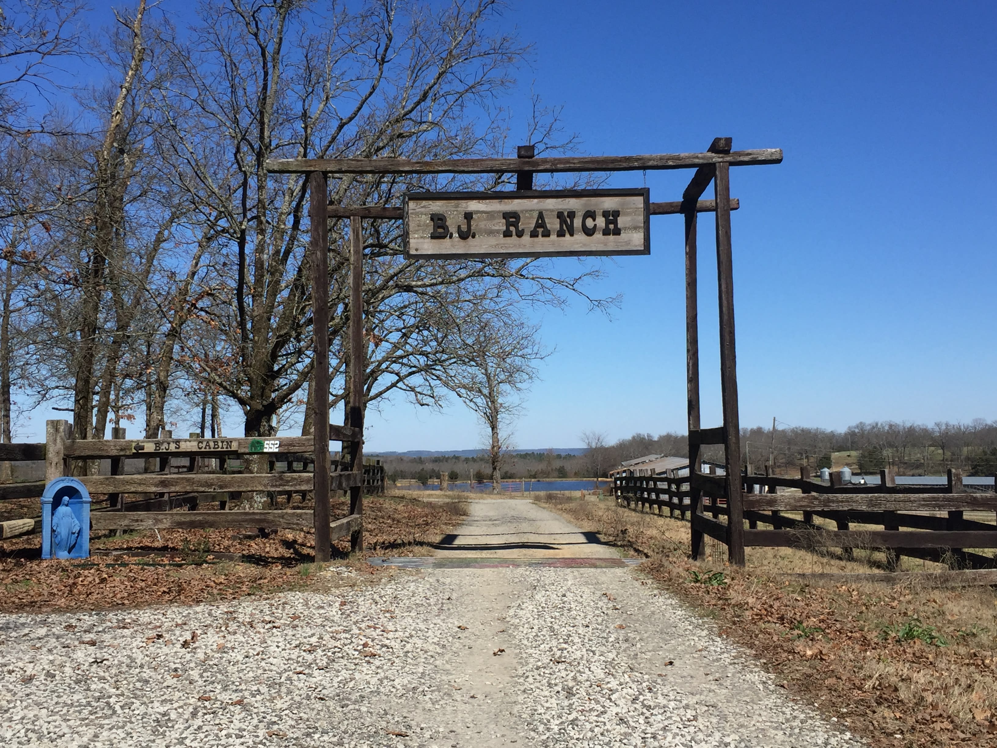 Ranch entrance.