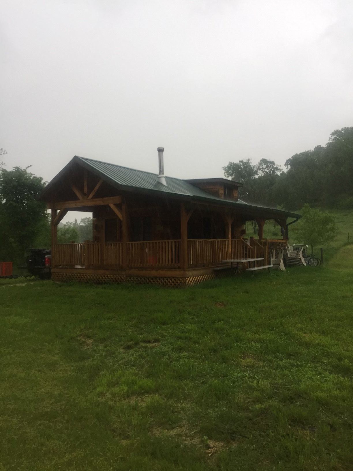 Amish built cabin
