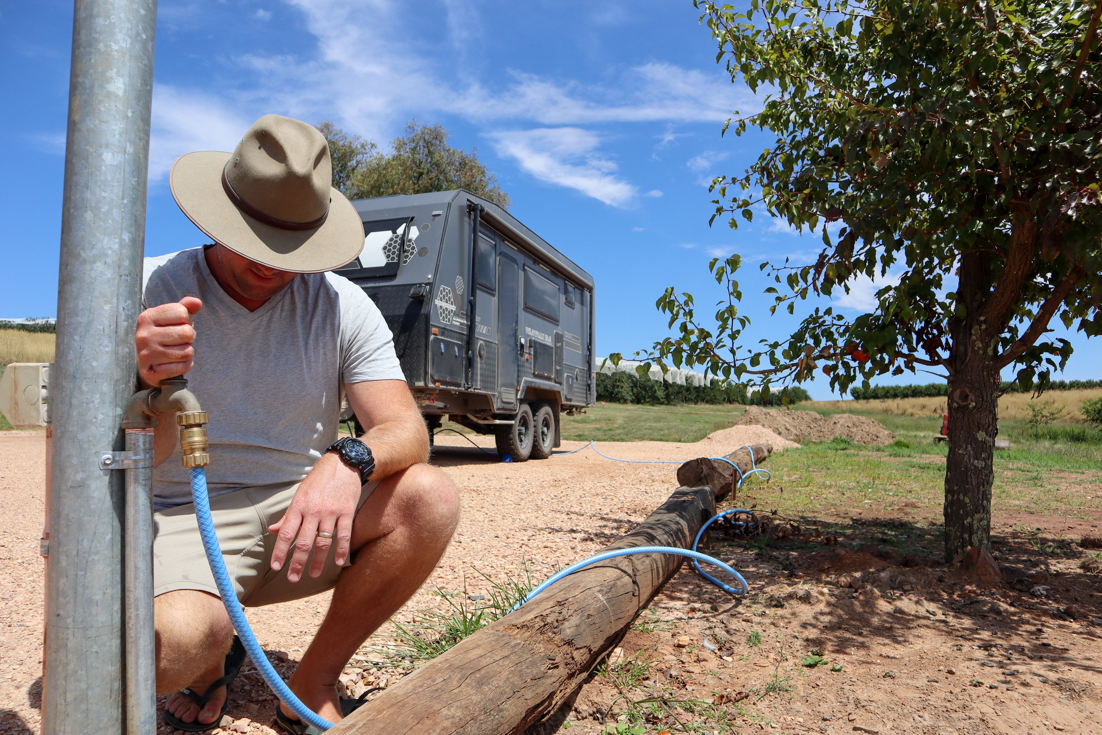 Water and power hook up
