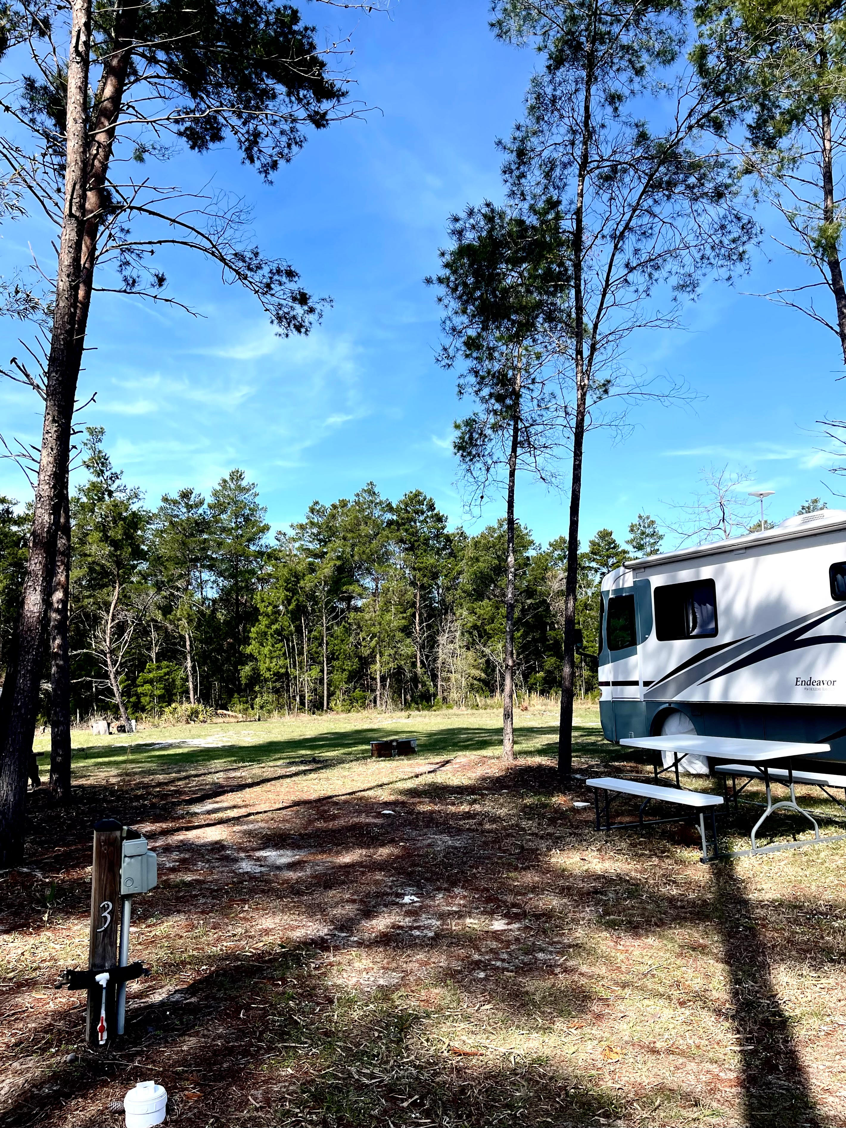 View of site #3-available and#4 (occupied)