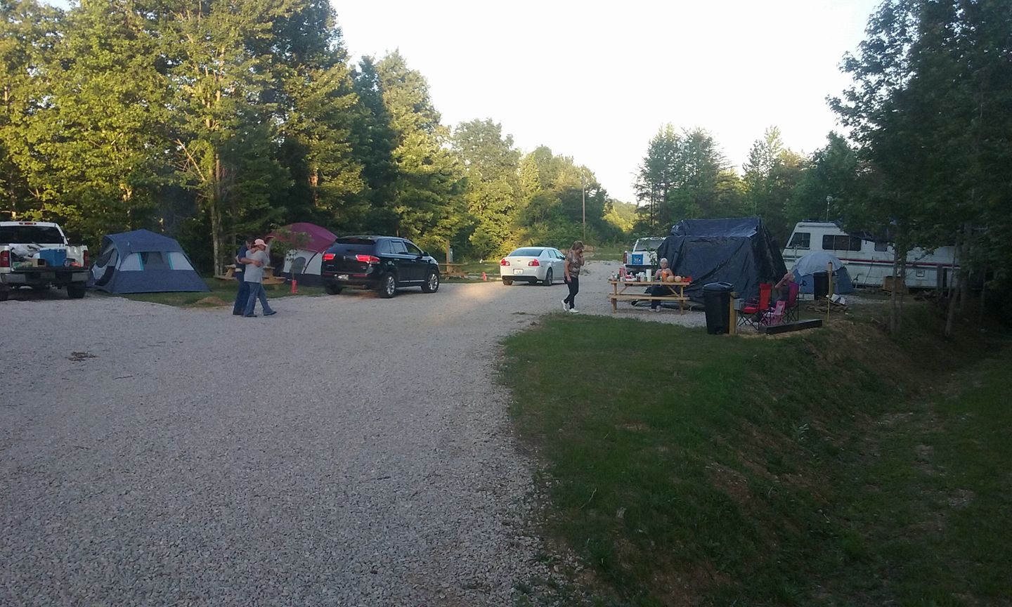 Improved campsites with electric and water. Also RV Hookups.