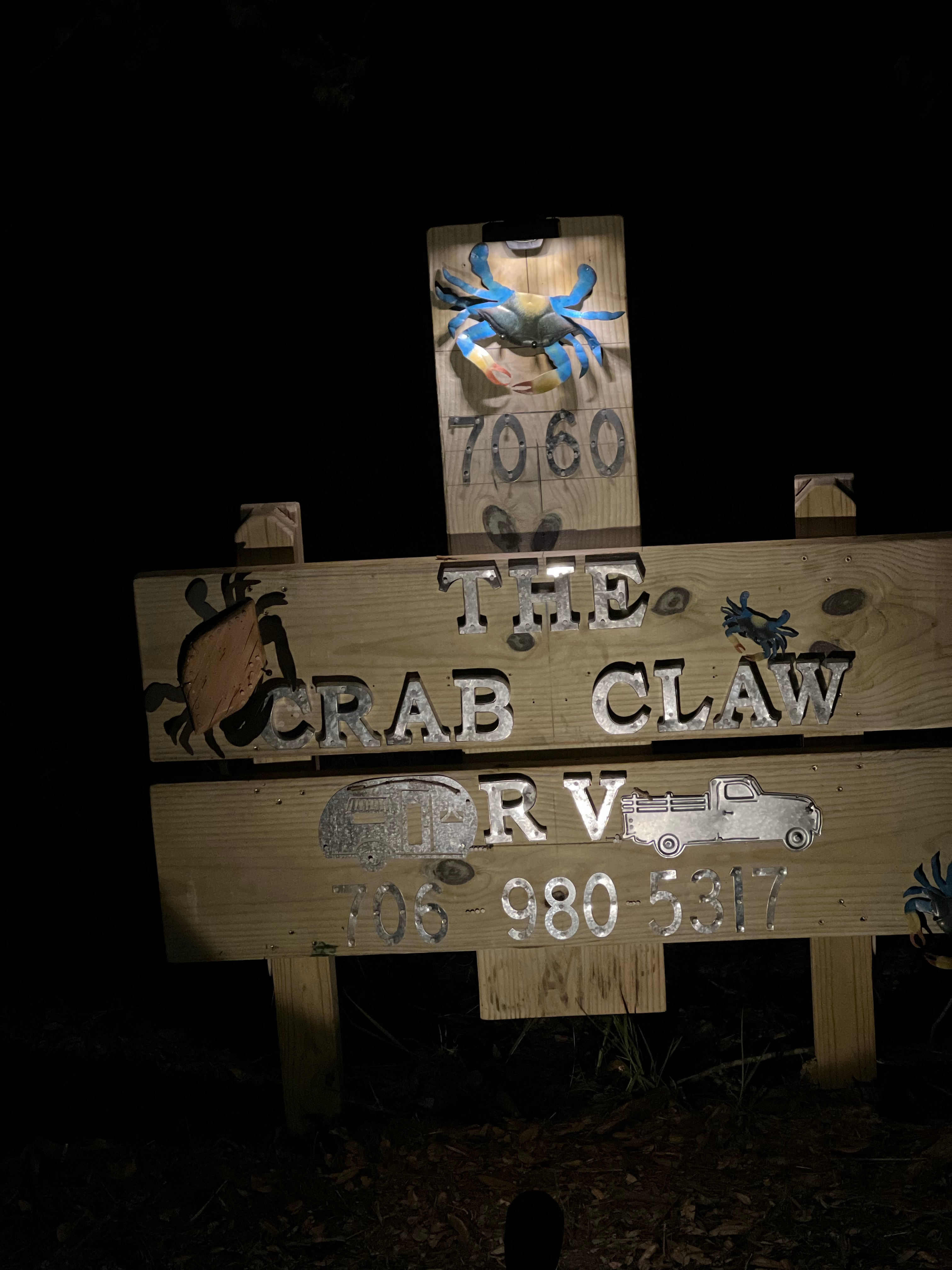 The Crab Claw' Beach Front RV Lot