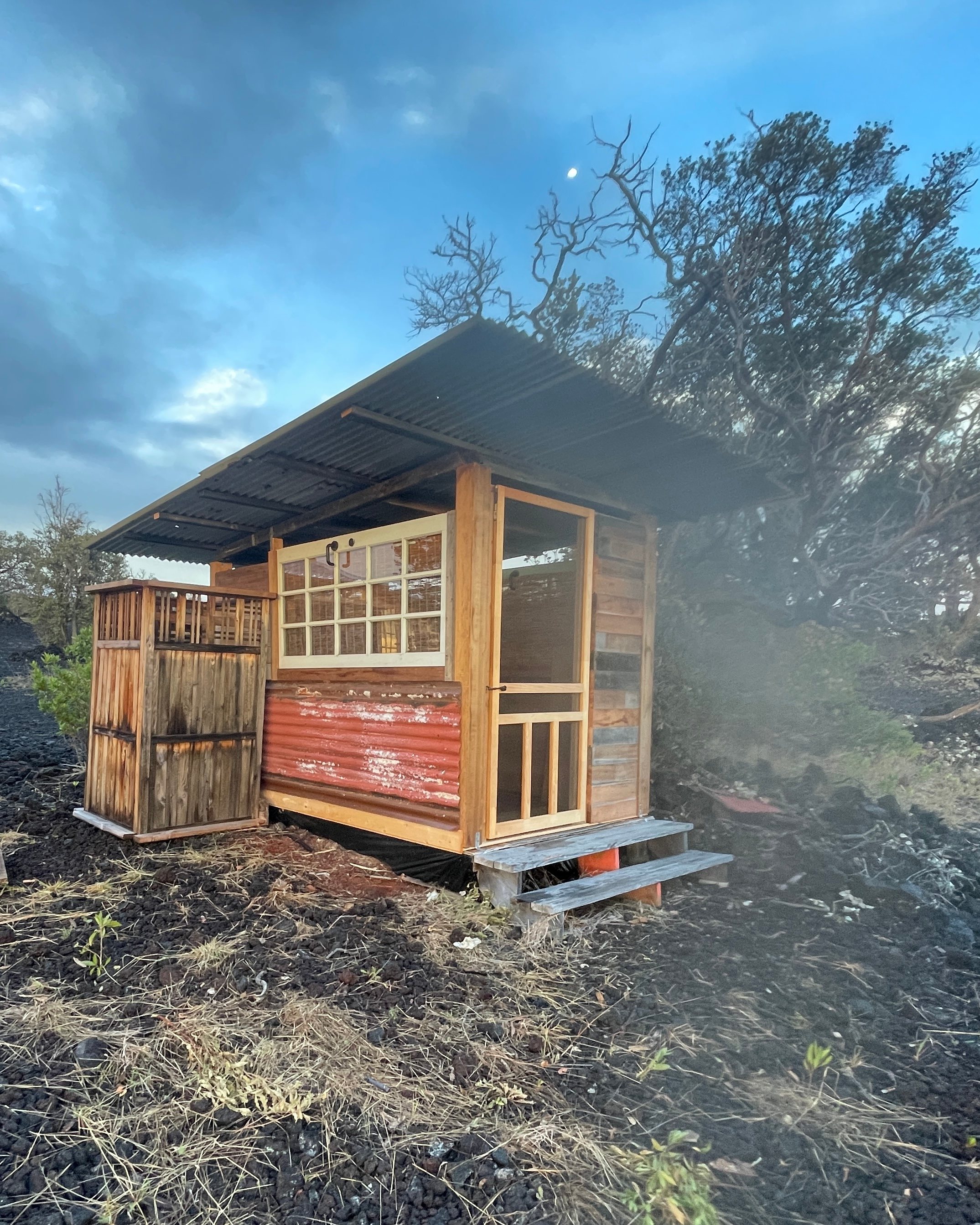 Your closest bathroom (shower coming)