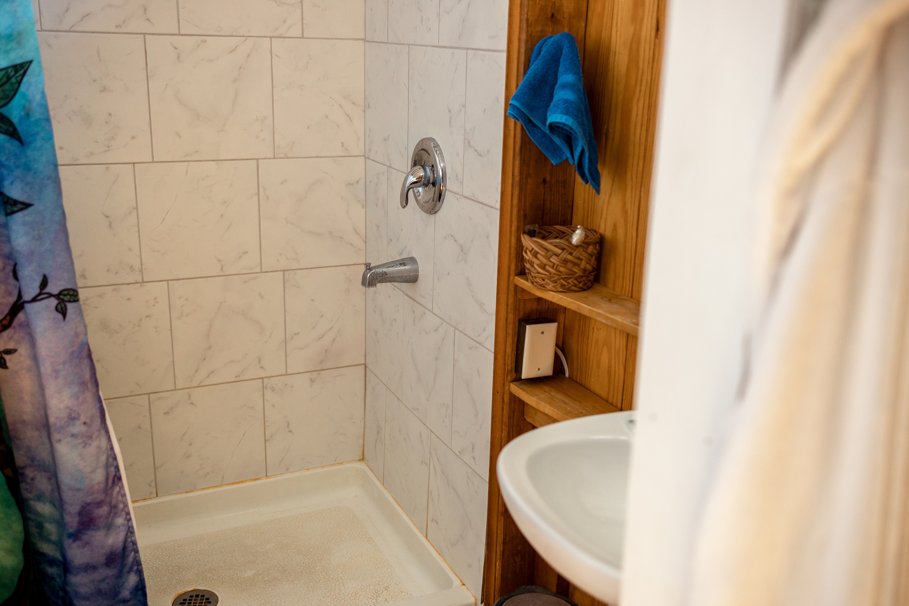 It was so nice to enjoy a hot shower on a cold night.