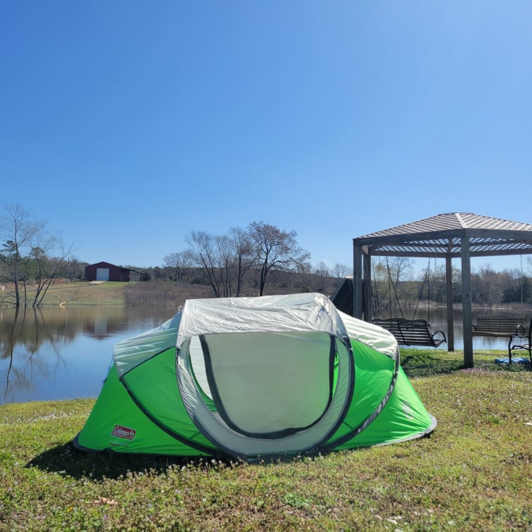 One of the many spots you can choose to set your tent. 