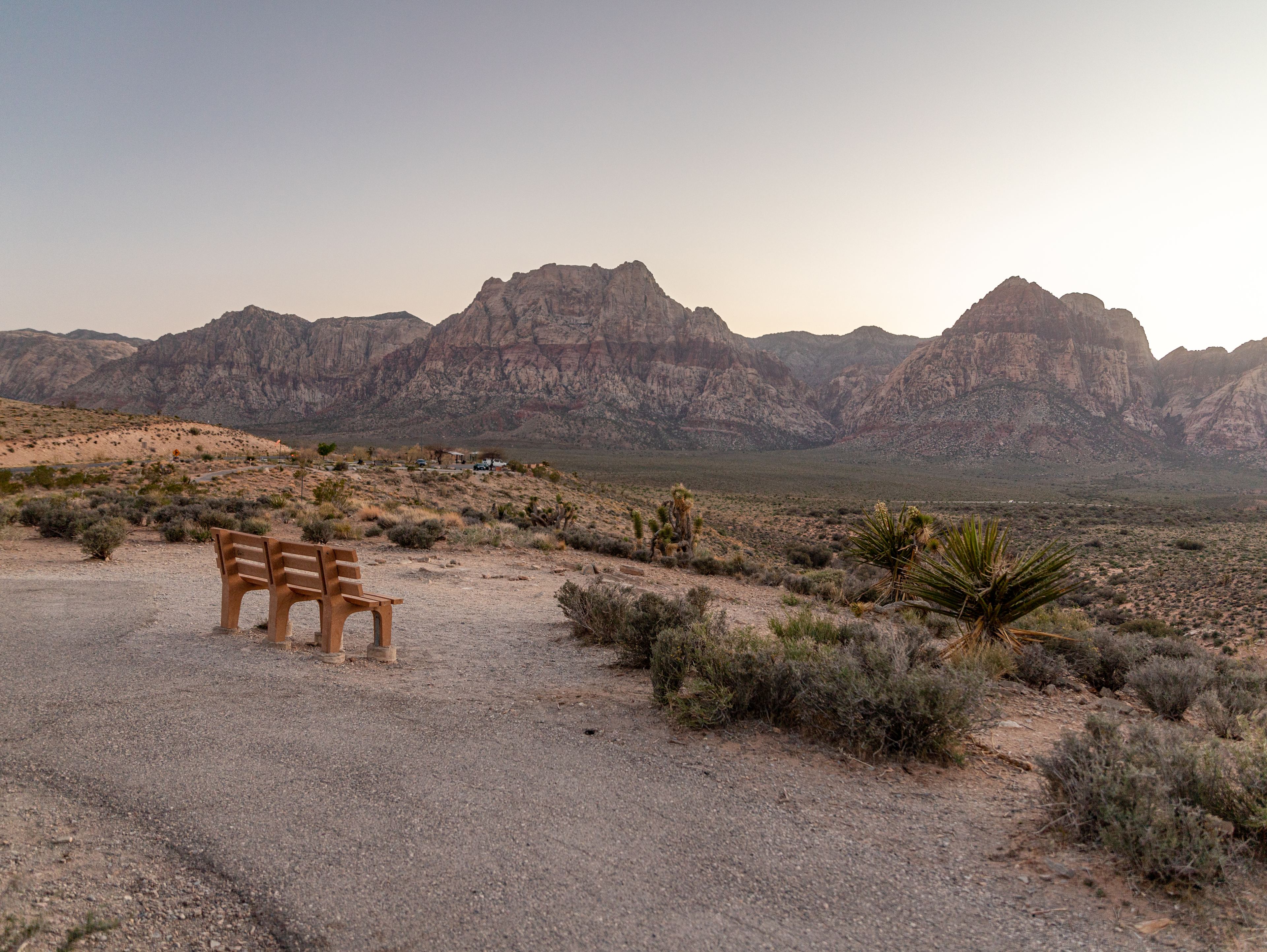 The views of the Red Rock canyon a short drive away. 