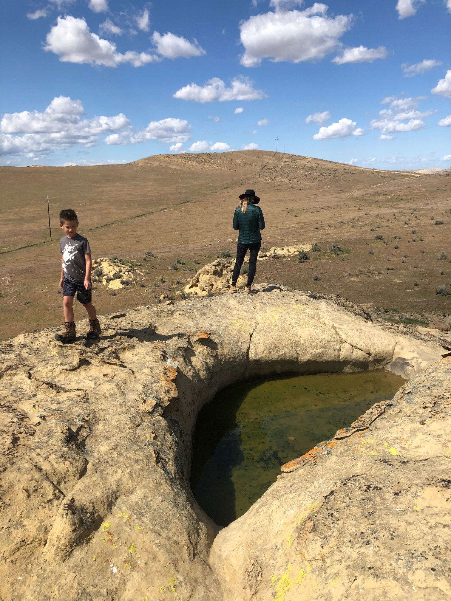 Natural pools fill with water during rainy season