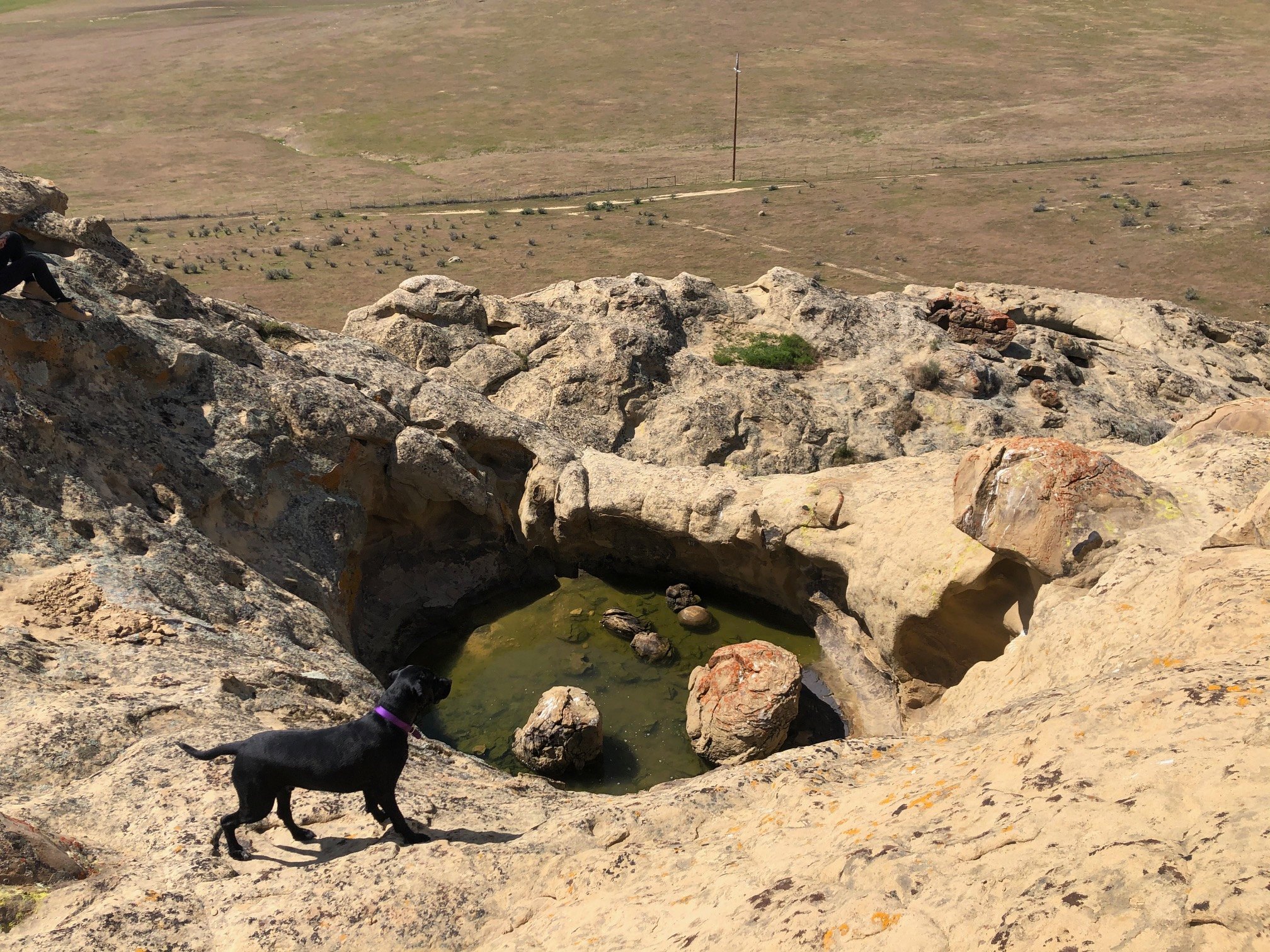 Natural pools fill during rainy season
