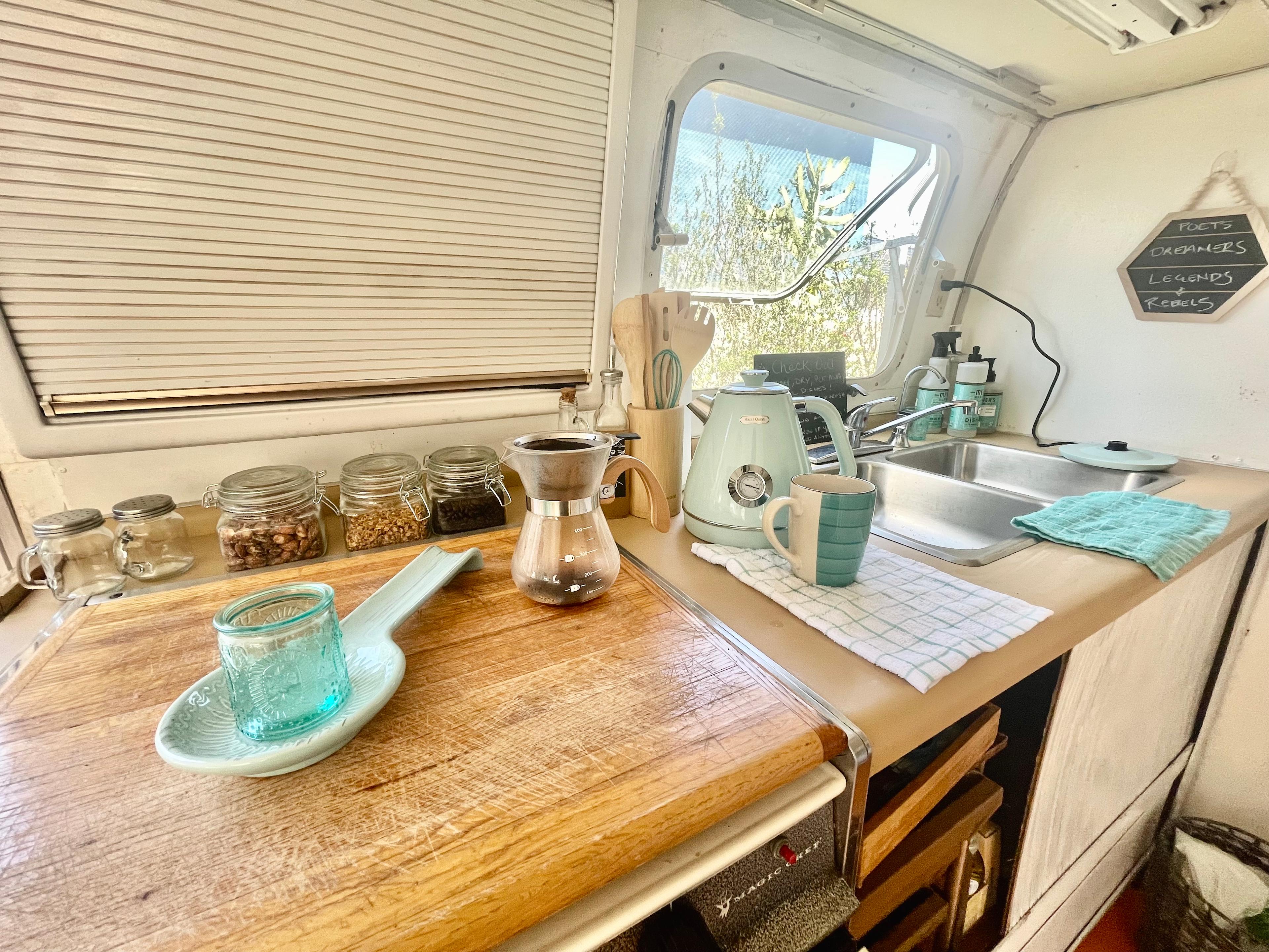 Airstream chillin, calm city oasis
