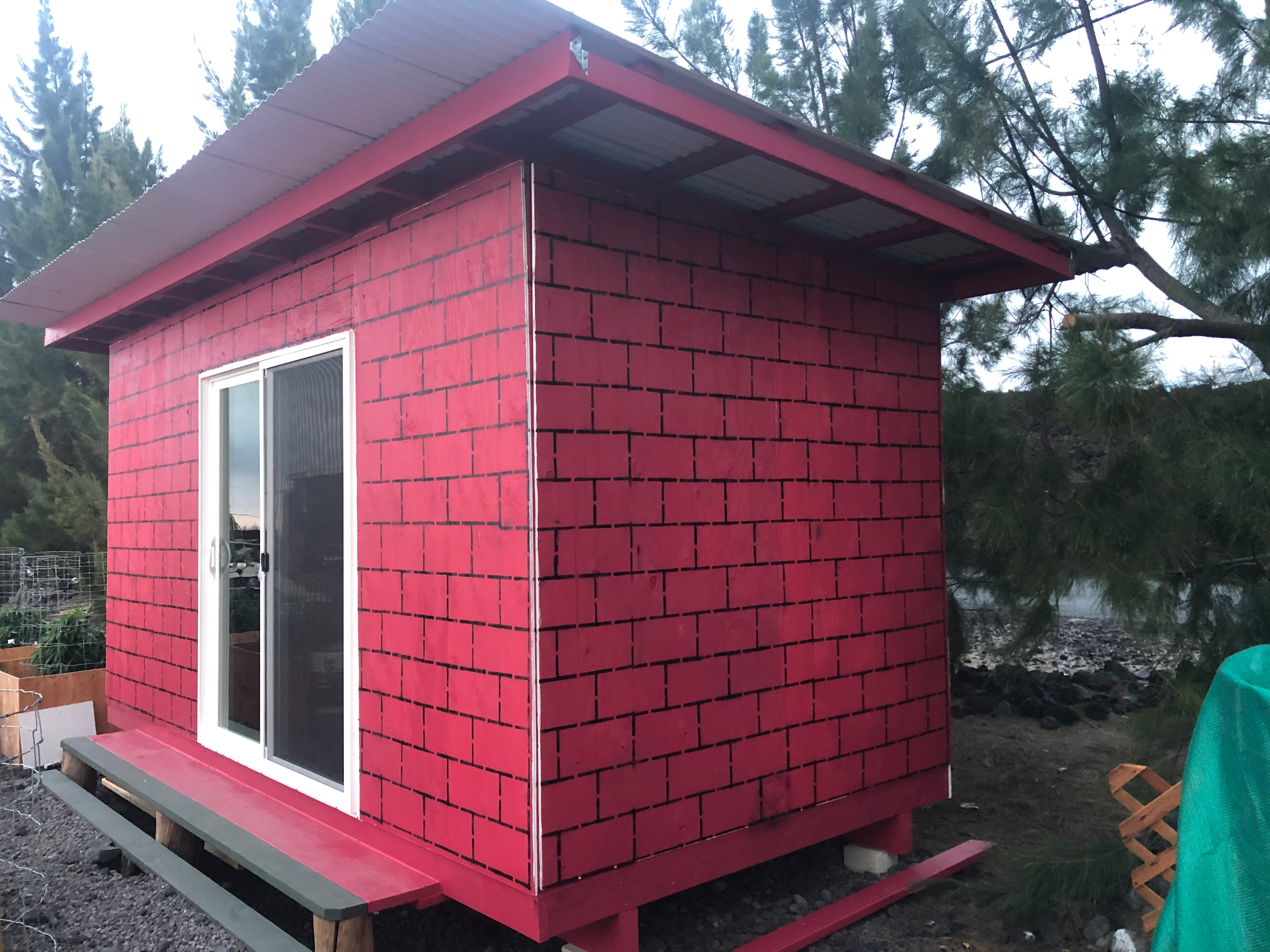 This is the camping cabin, not part of the car/camper/tent experience.