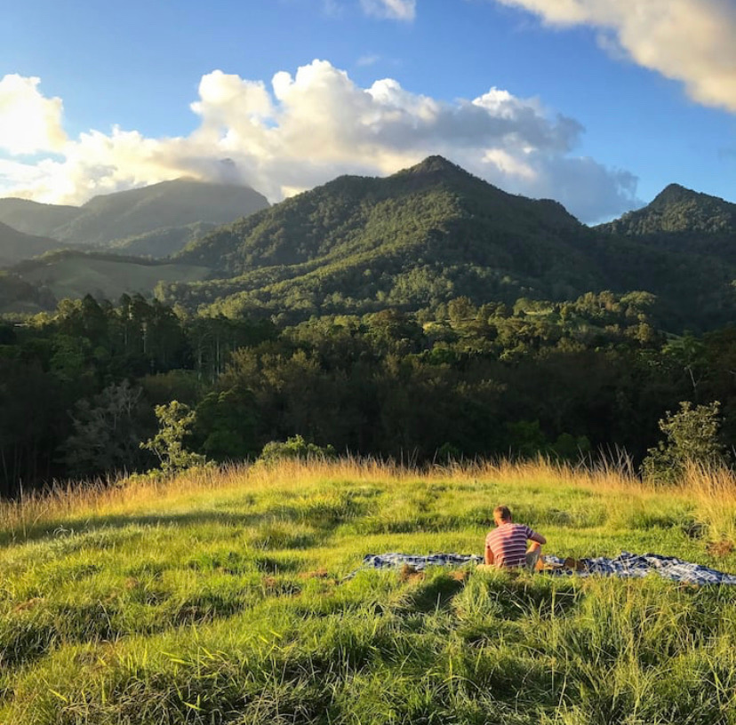 Picnic with a view (on the property). 