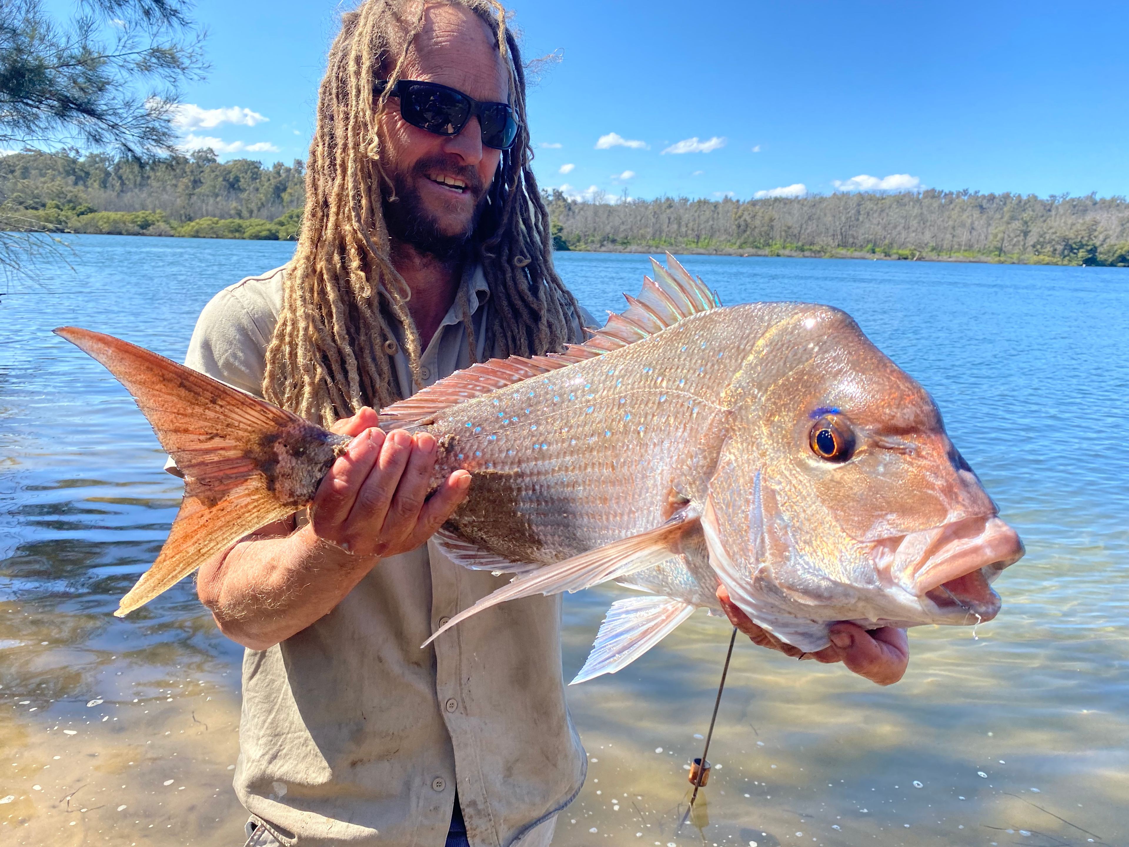Large Snapper caught off the fishing beach, approx. Sep 23.