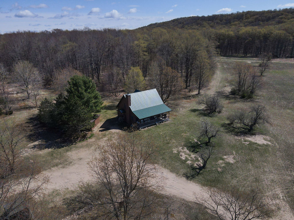 ORV trails behind house at East end of property (Betsie River Trail)