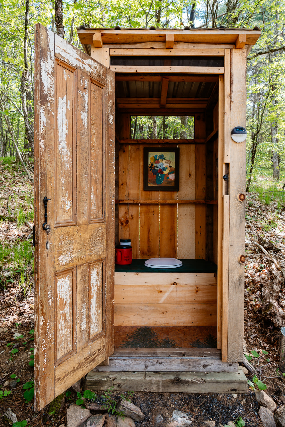 The outhouse closer to the lake 