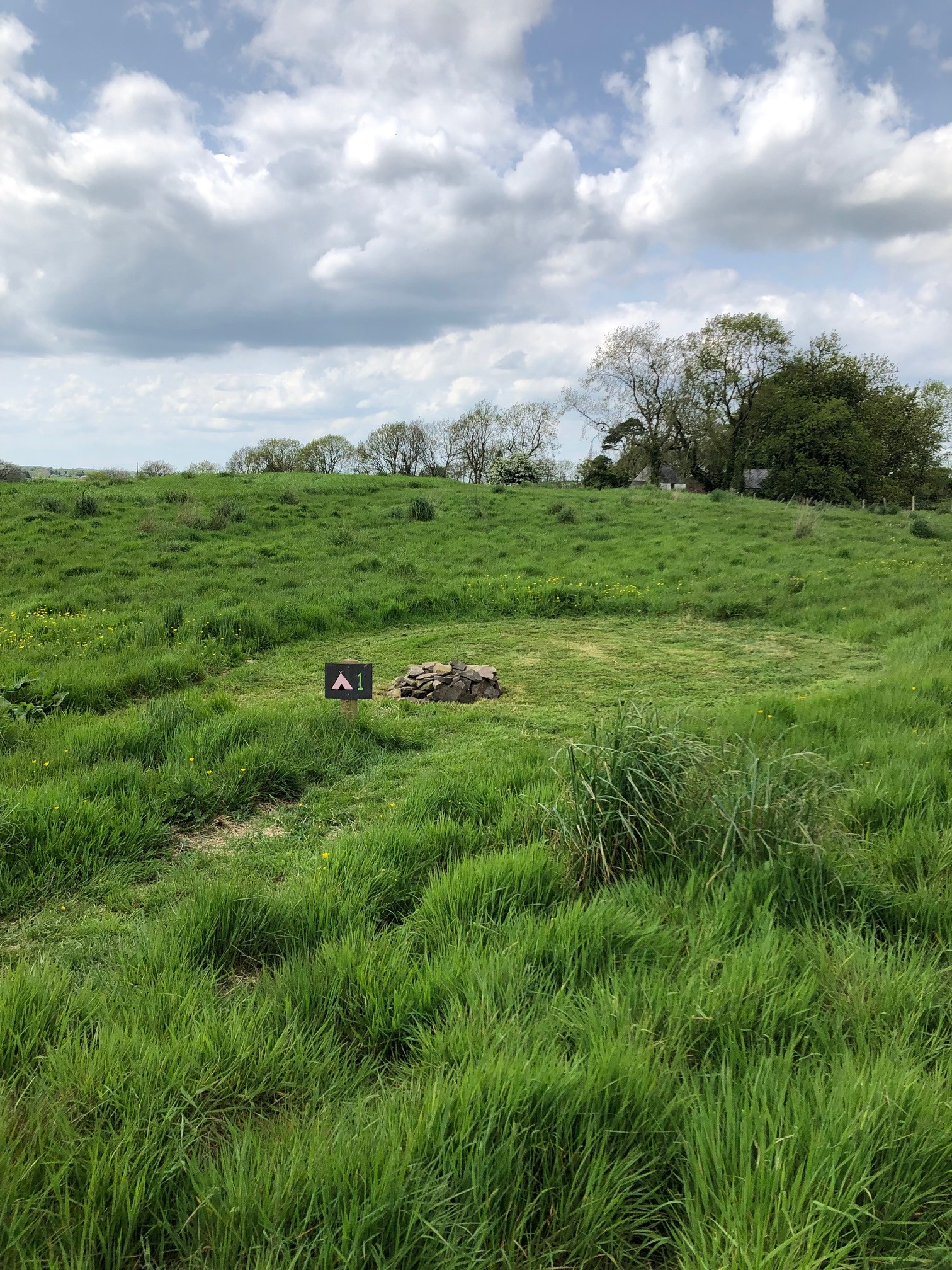 Pitch 1 is tucked away in our lower field