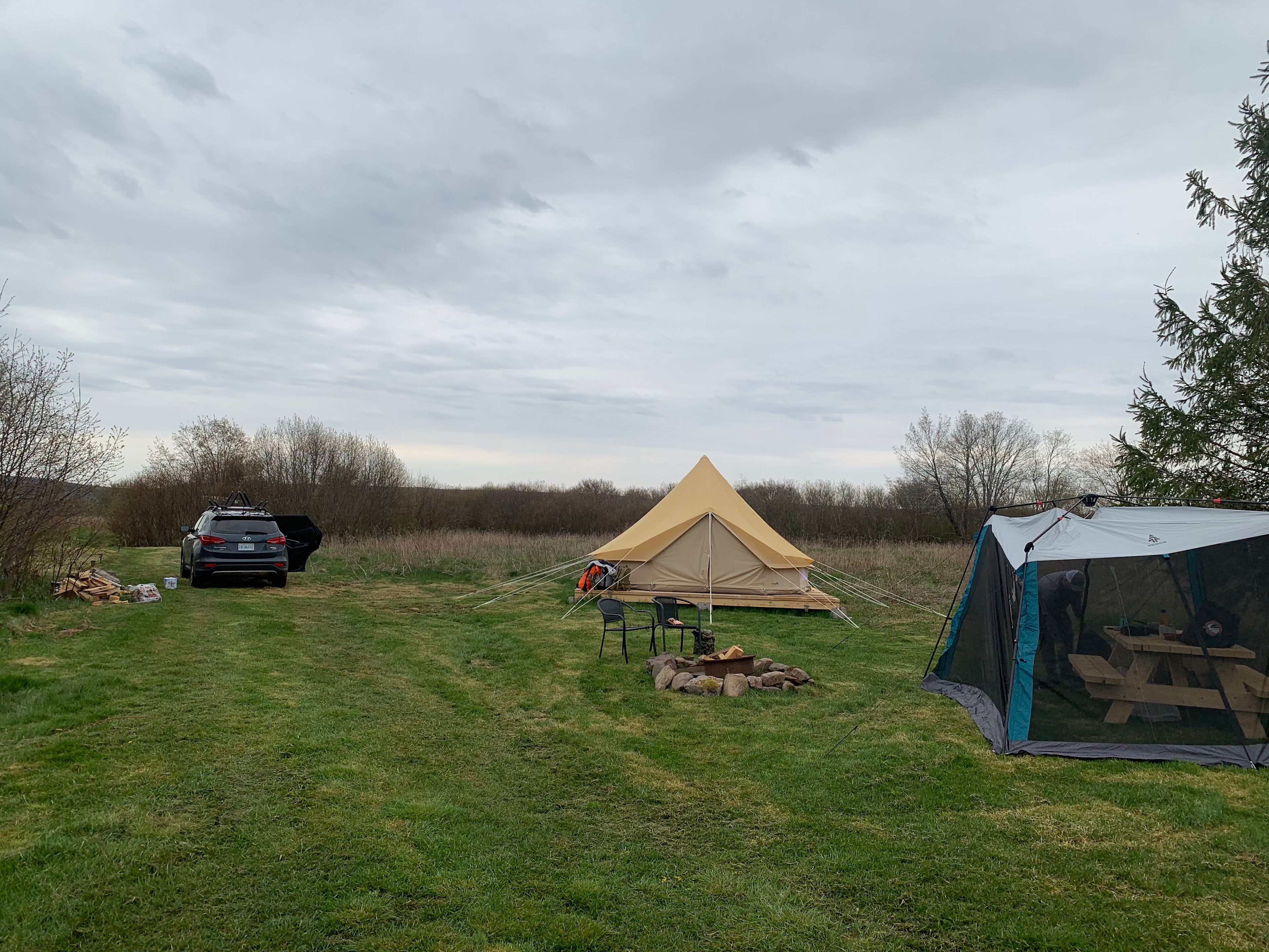 Canvas Tent on Stewiacke River