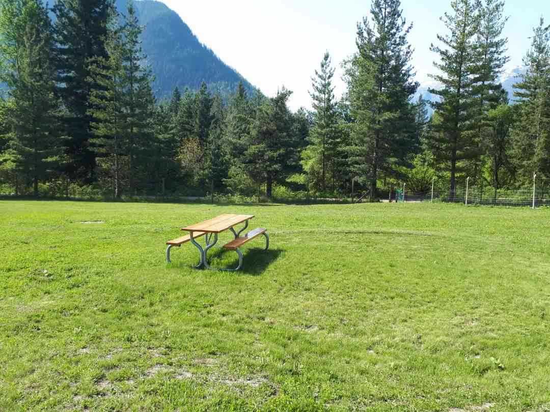 Kootenay born camping by Arrow lake