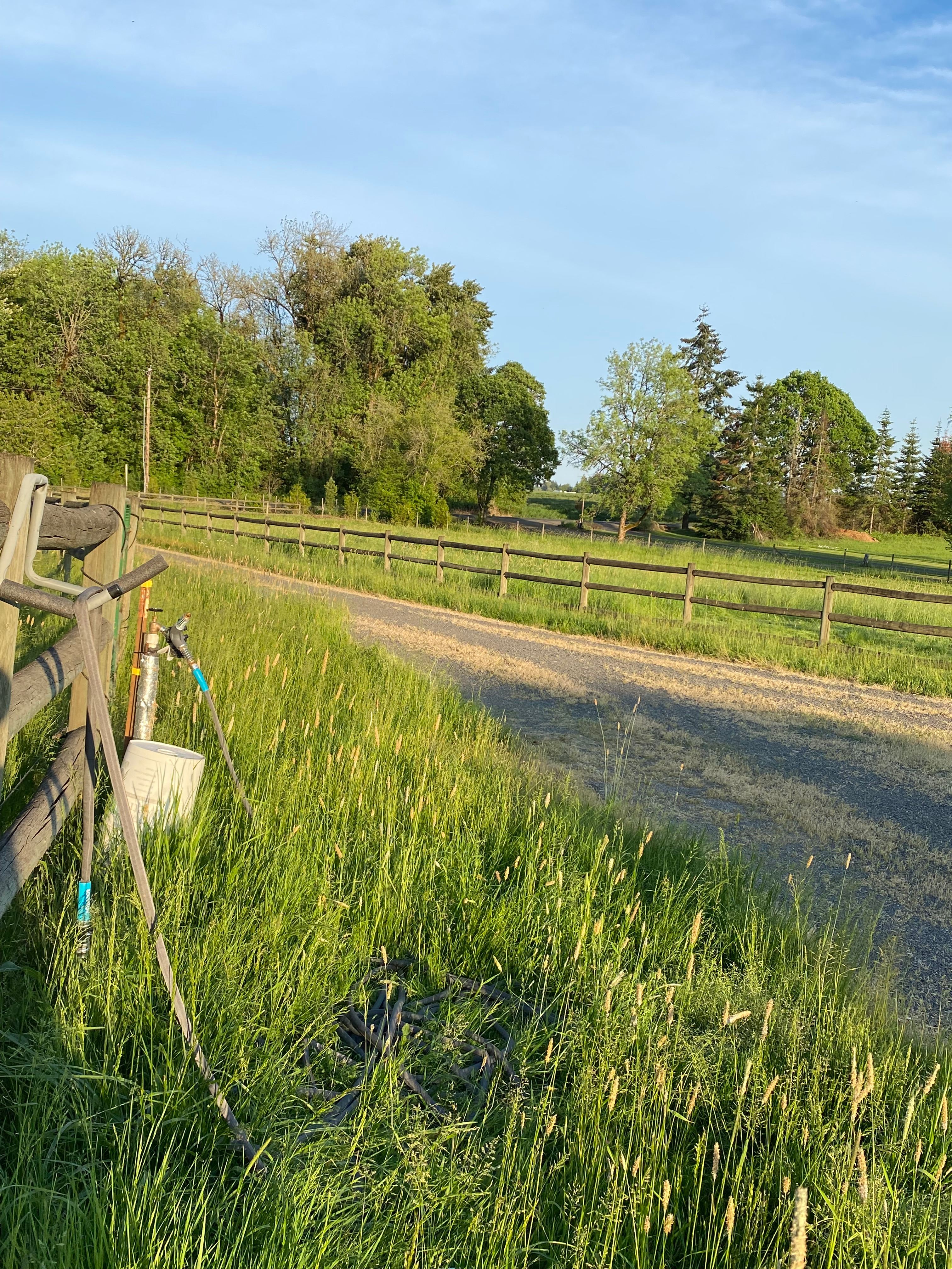 Water hook up 



Water hook up pump (left) Camp field (right)side.