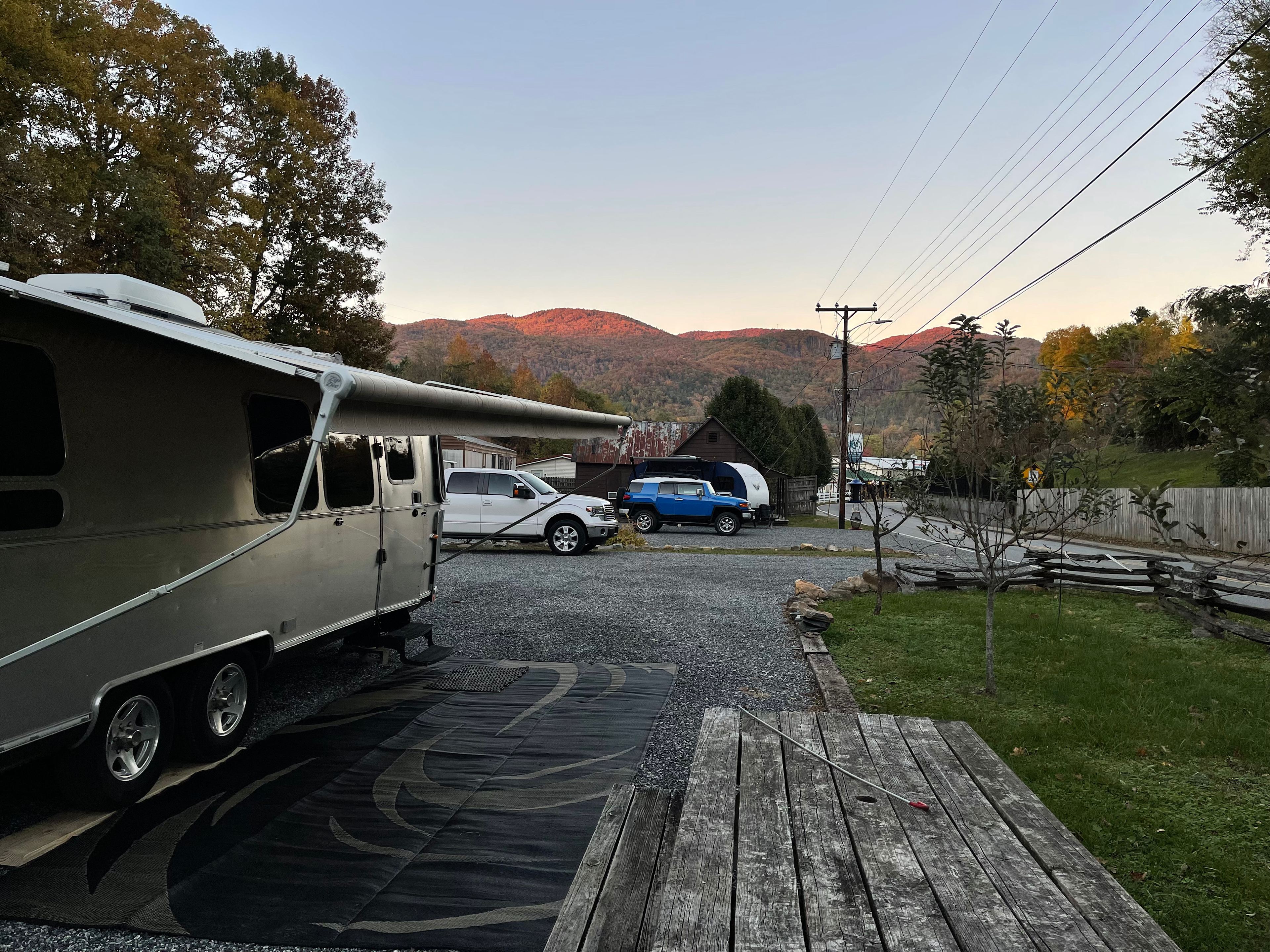 Sunset on Rich Mountain.