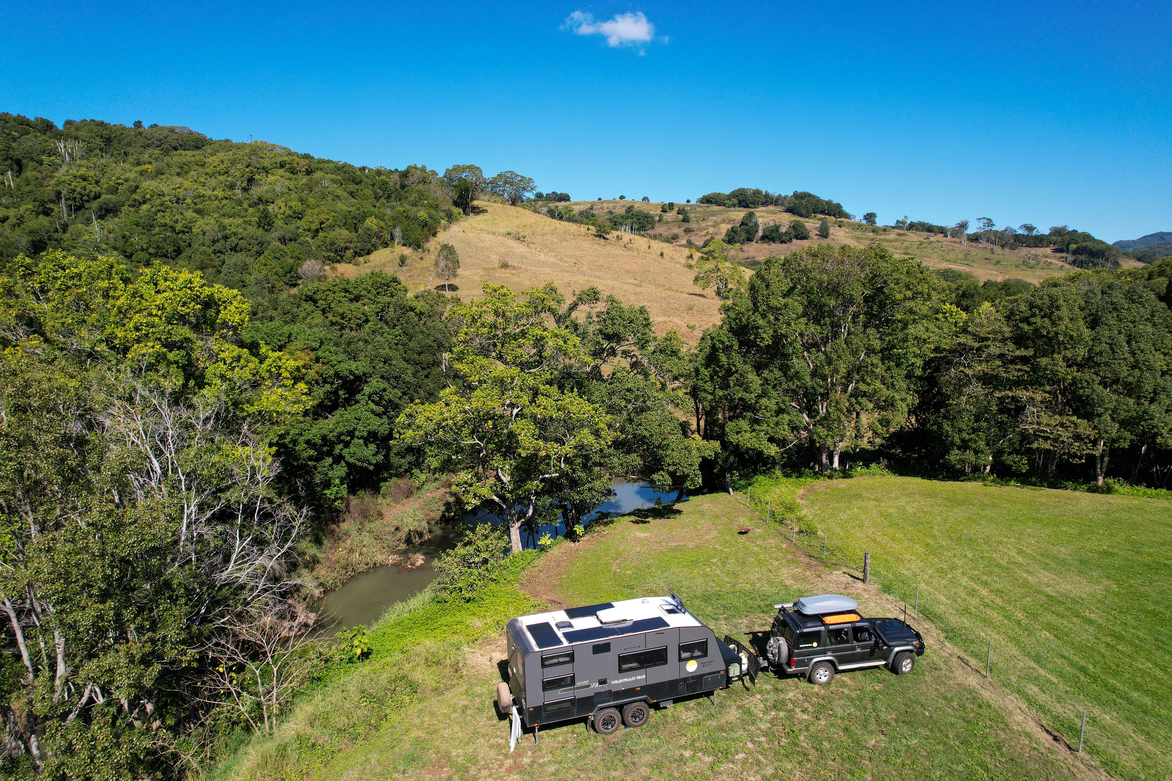 camping on the river