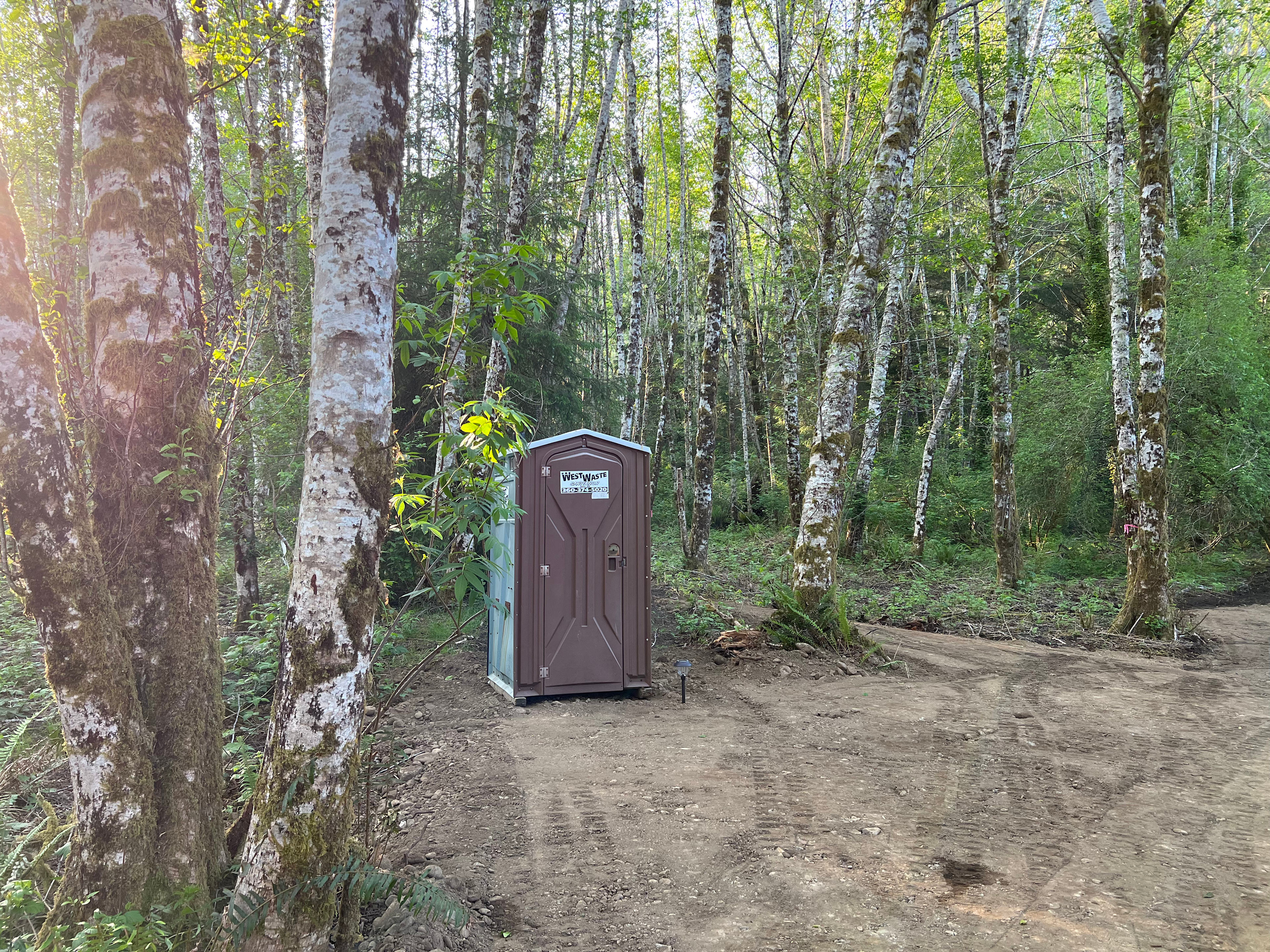 Regularly cleaned and serviced restroom