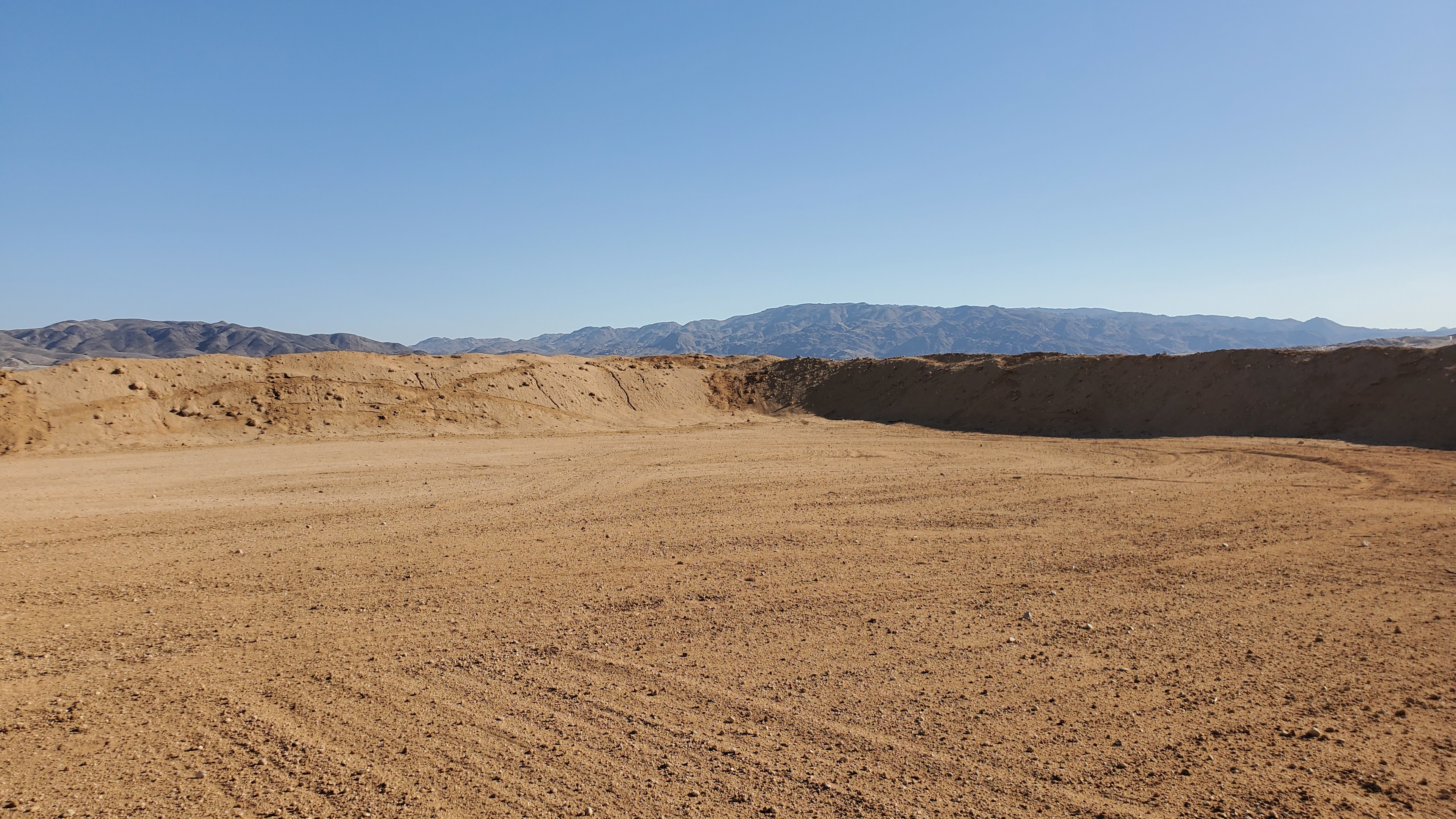 inside secluded berm area