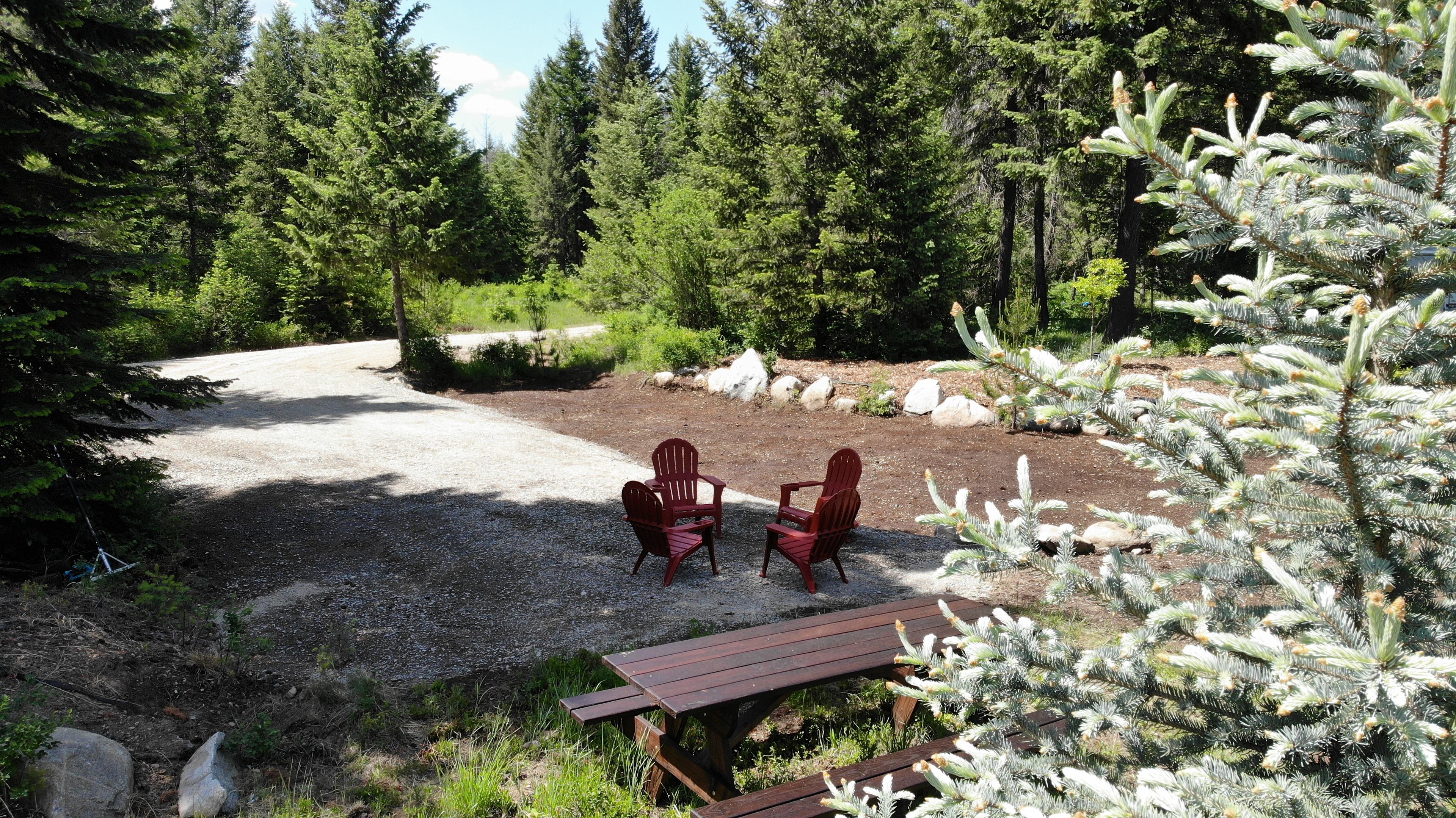 Campers are welcome to place Table an chairs where they can enjoy  