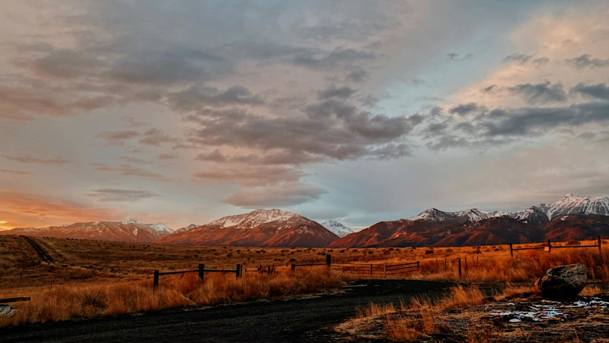Fall sunrise views from the property 