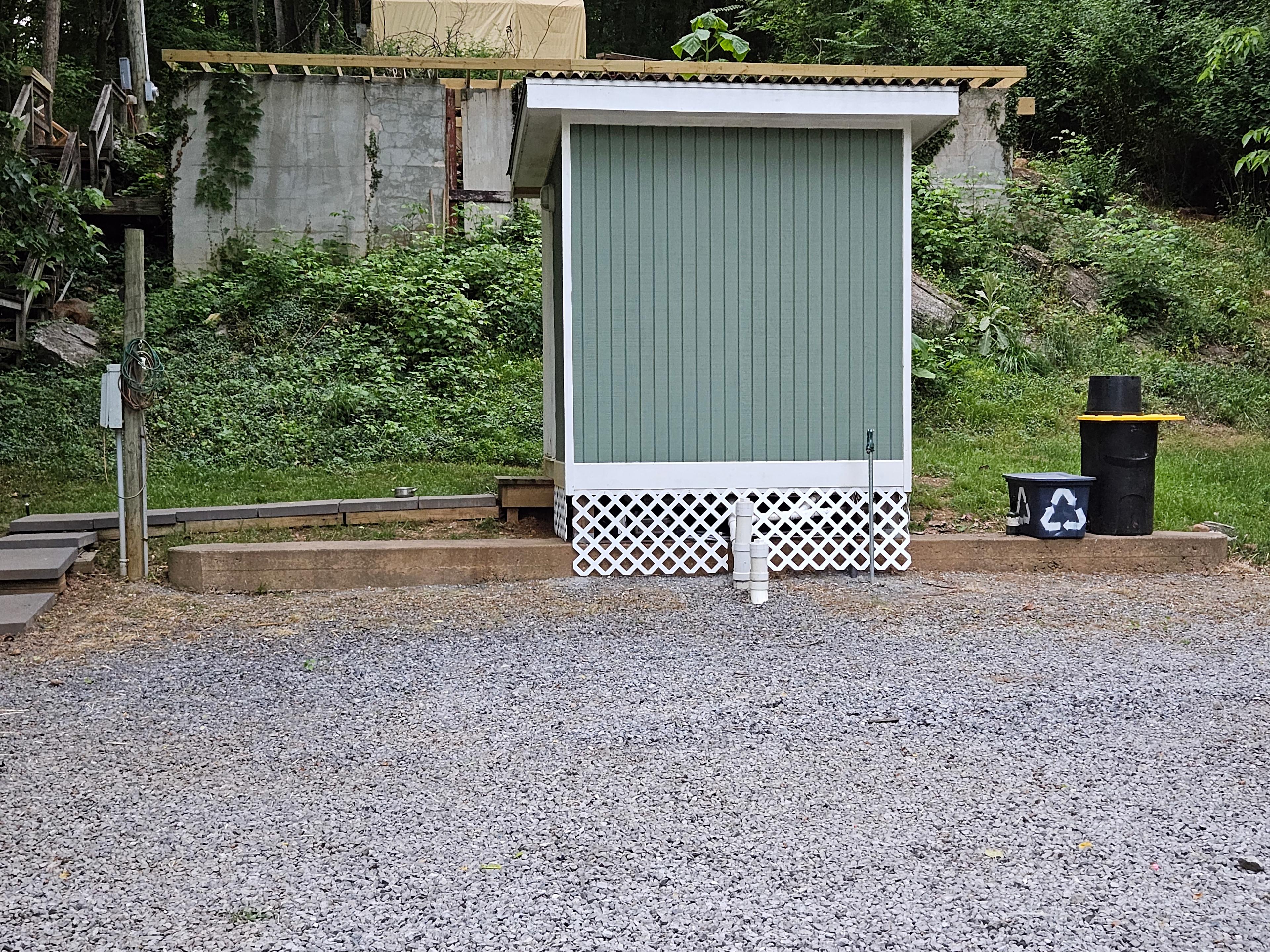 Electric, Sewer, and Water Hookups all near the bathhouse.