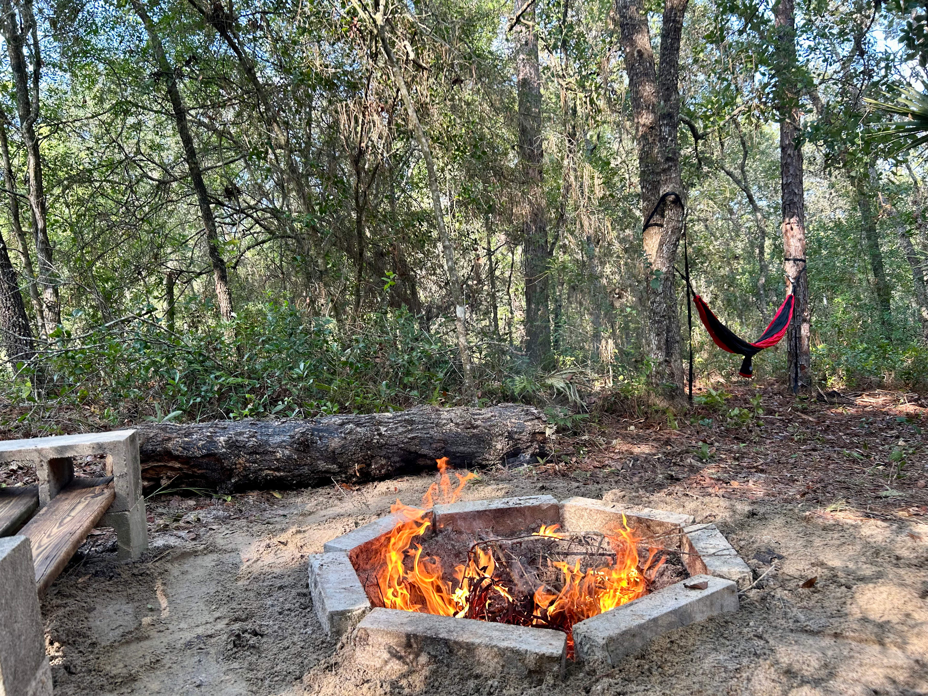 There's nothing like a fire pit or a hammock in the great outdoors. 