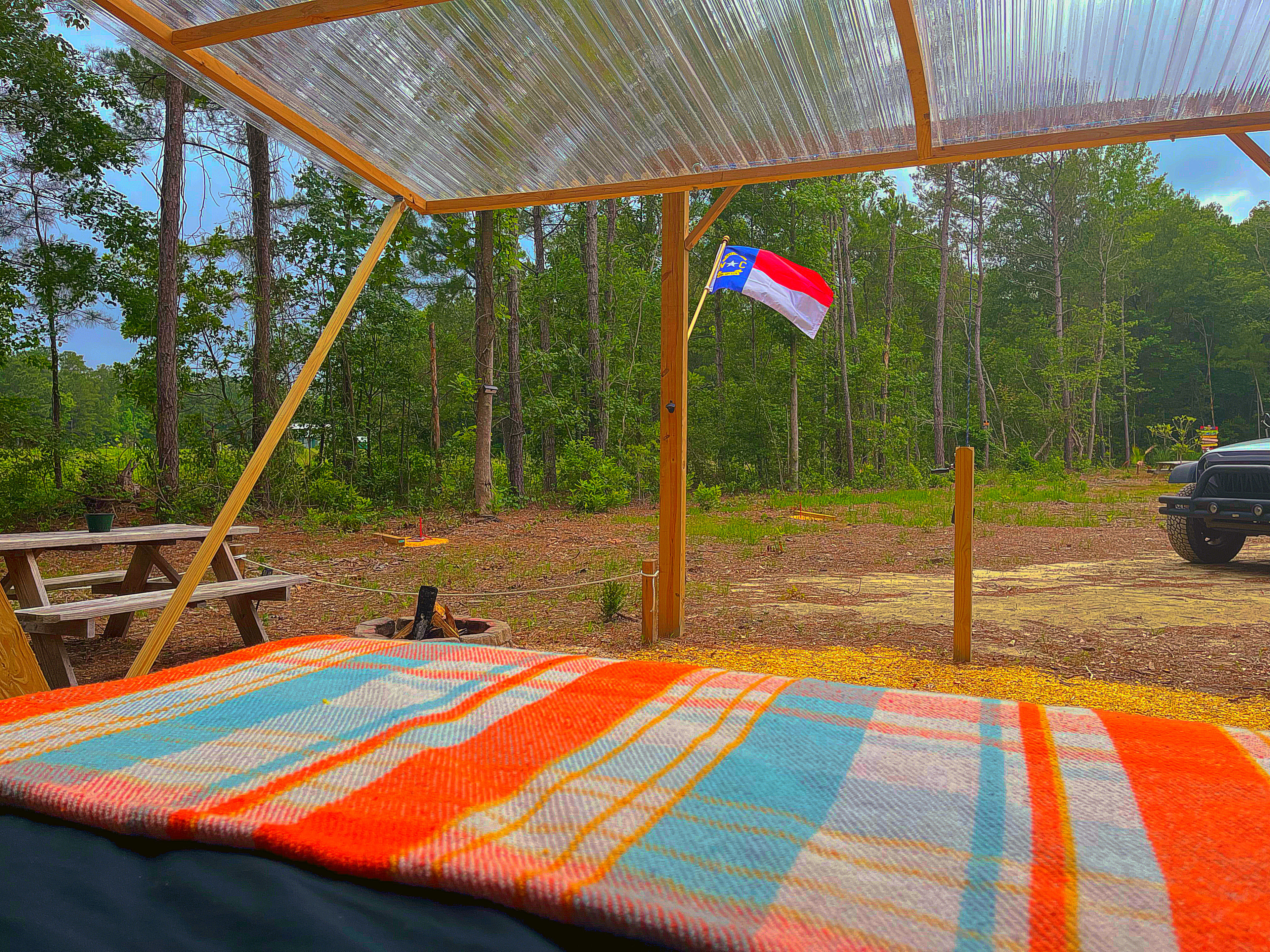 A-Frame glamping w/opening wall