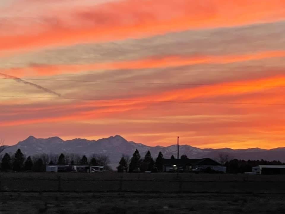 Sunset from the park 
