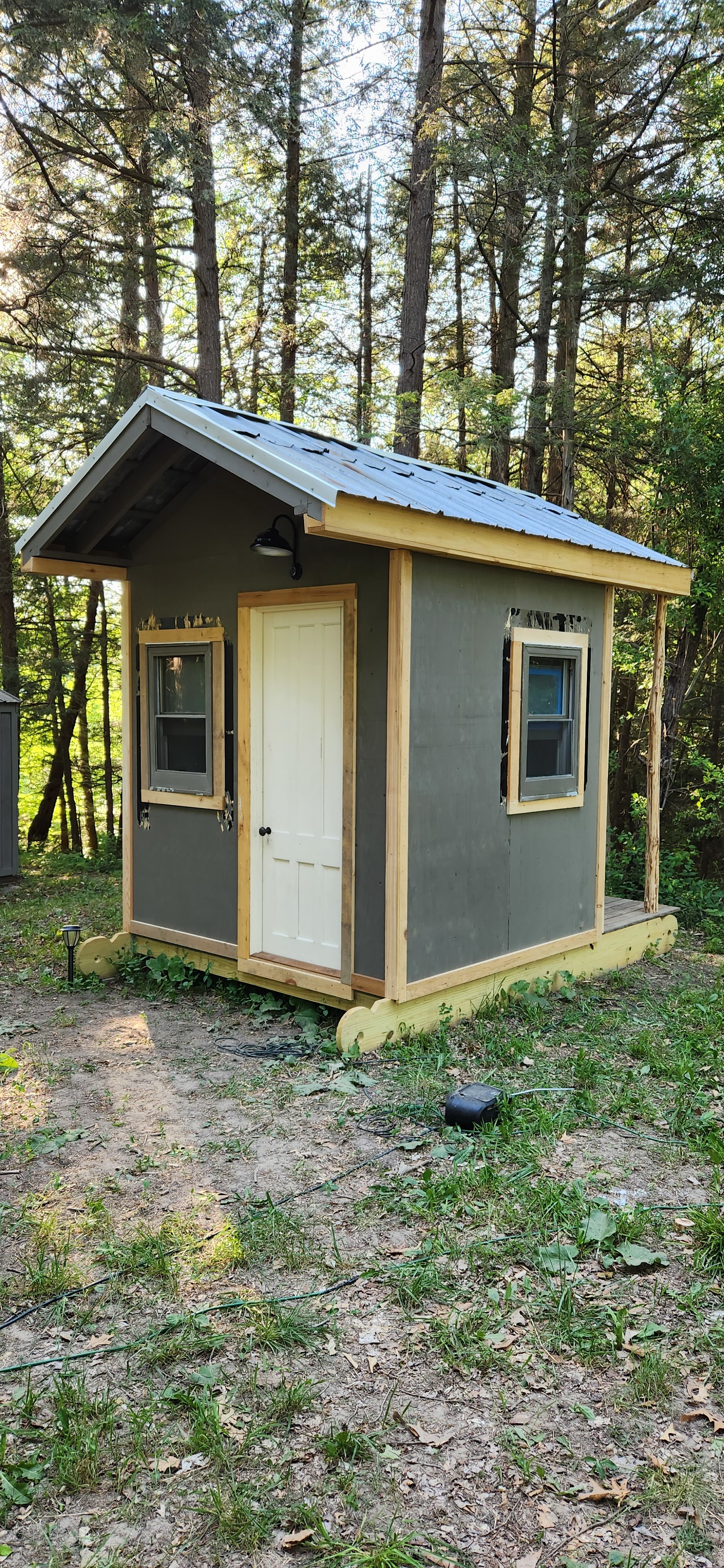 private bath house with outdoor shower