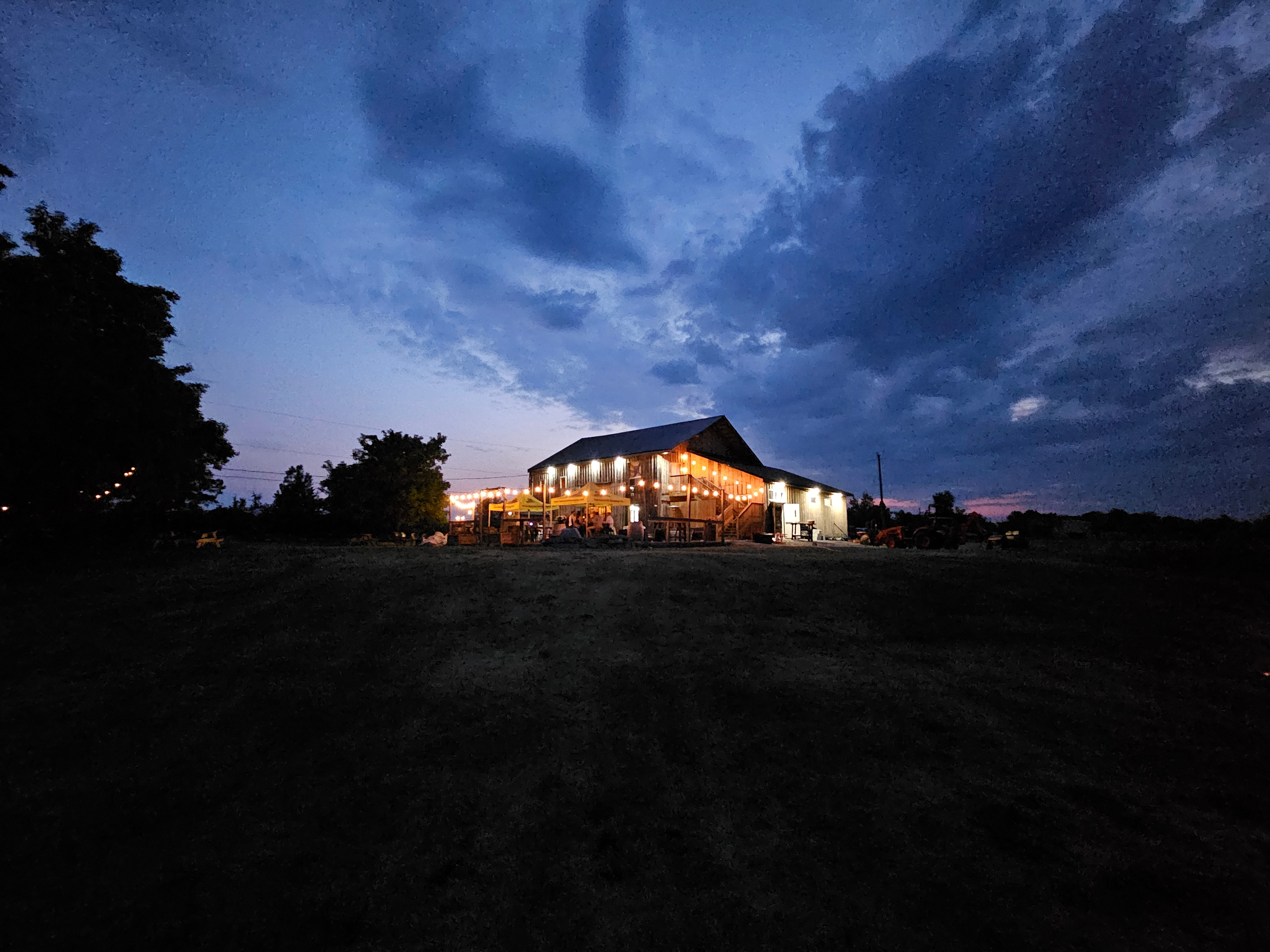 View of the Barn in the evening