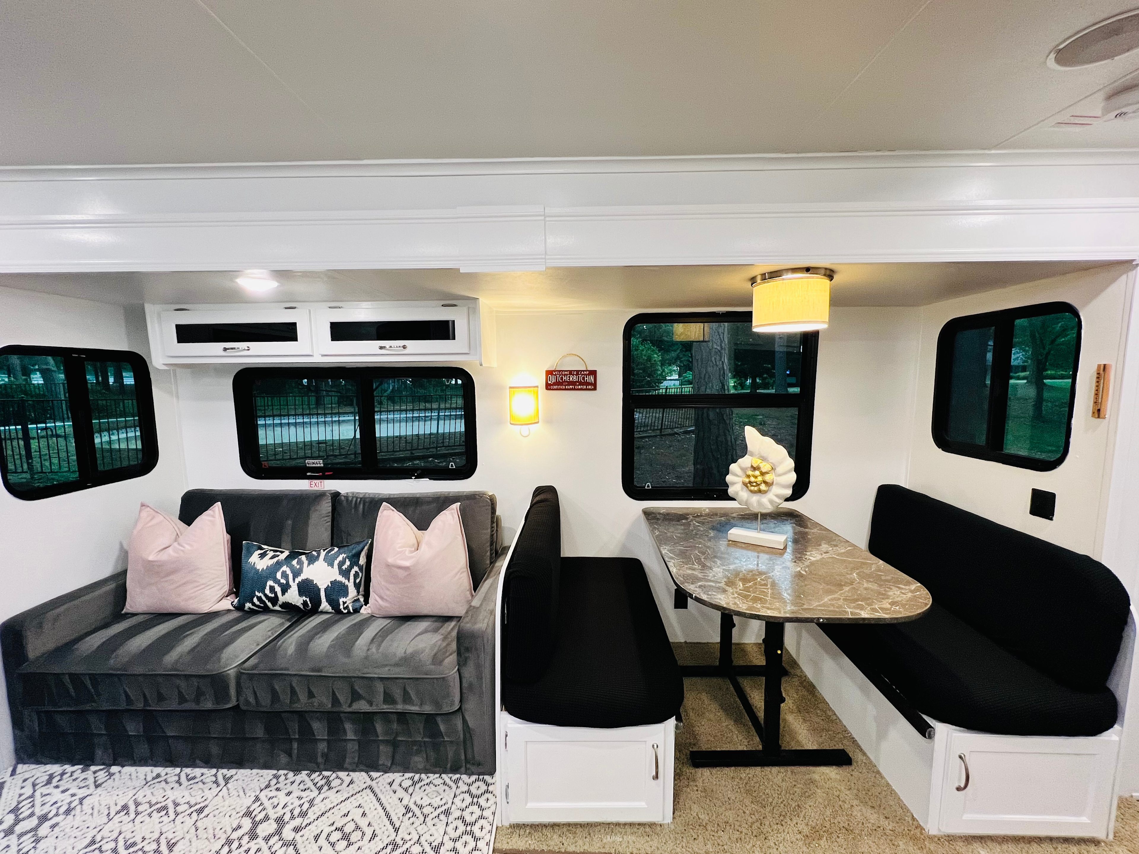 Dining Area + Loveseat with Full-sized Sleeper