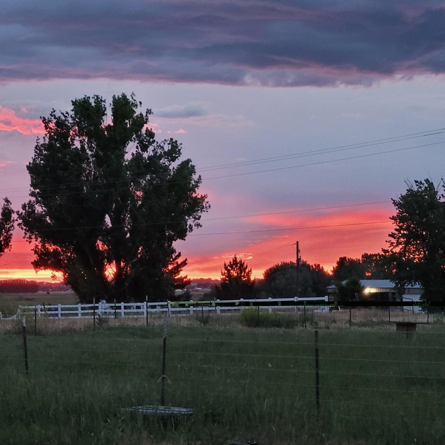 Just another evening here at the AIR RV site. 