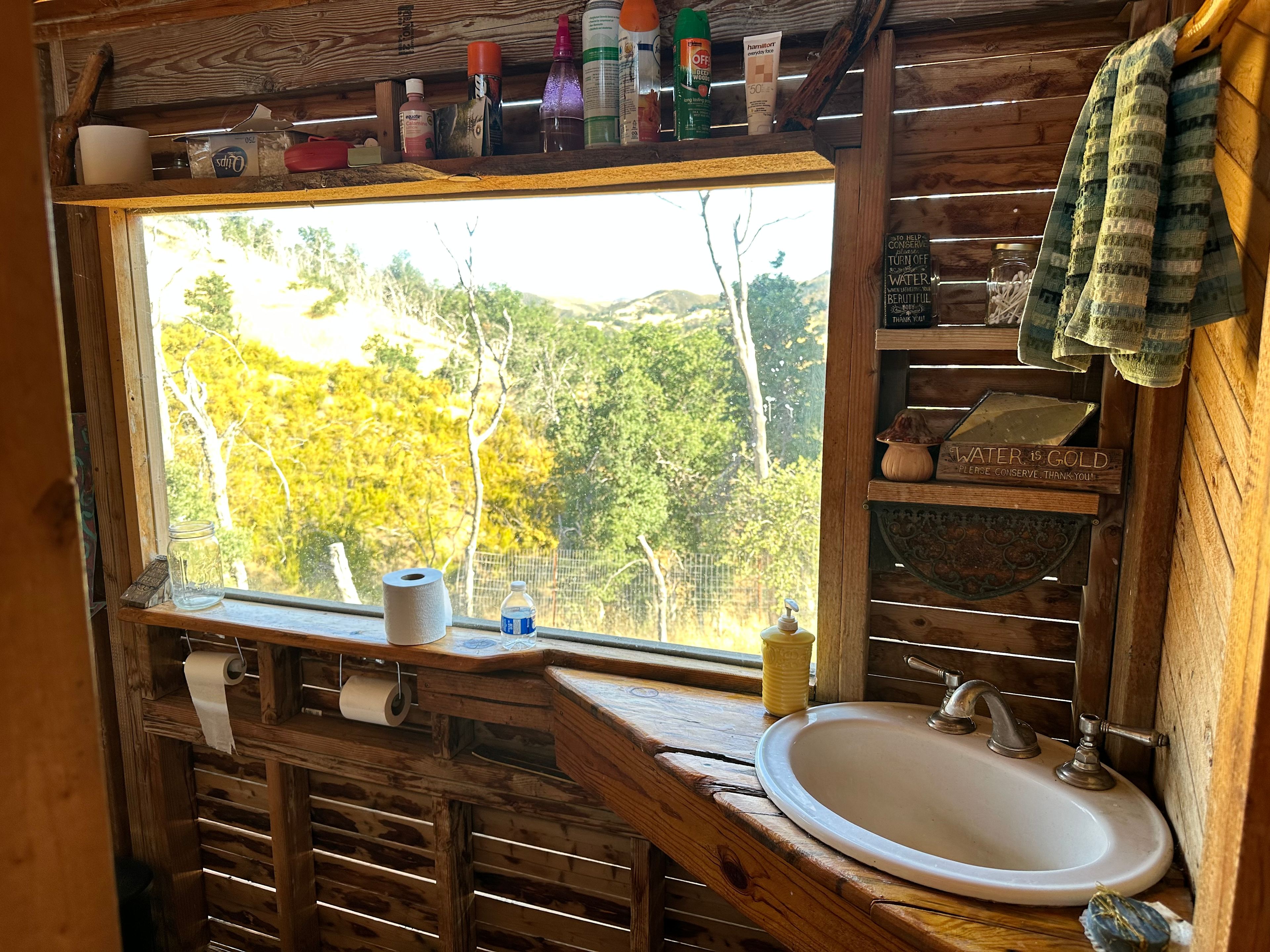 Nice window view from the bathroom