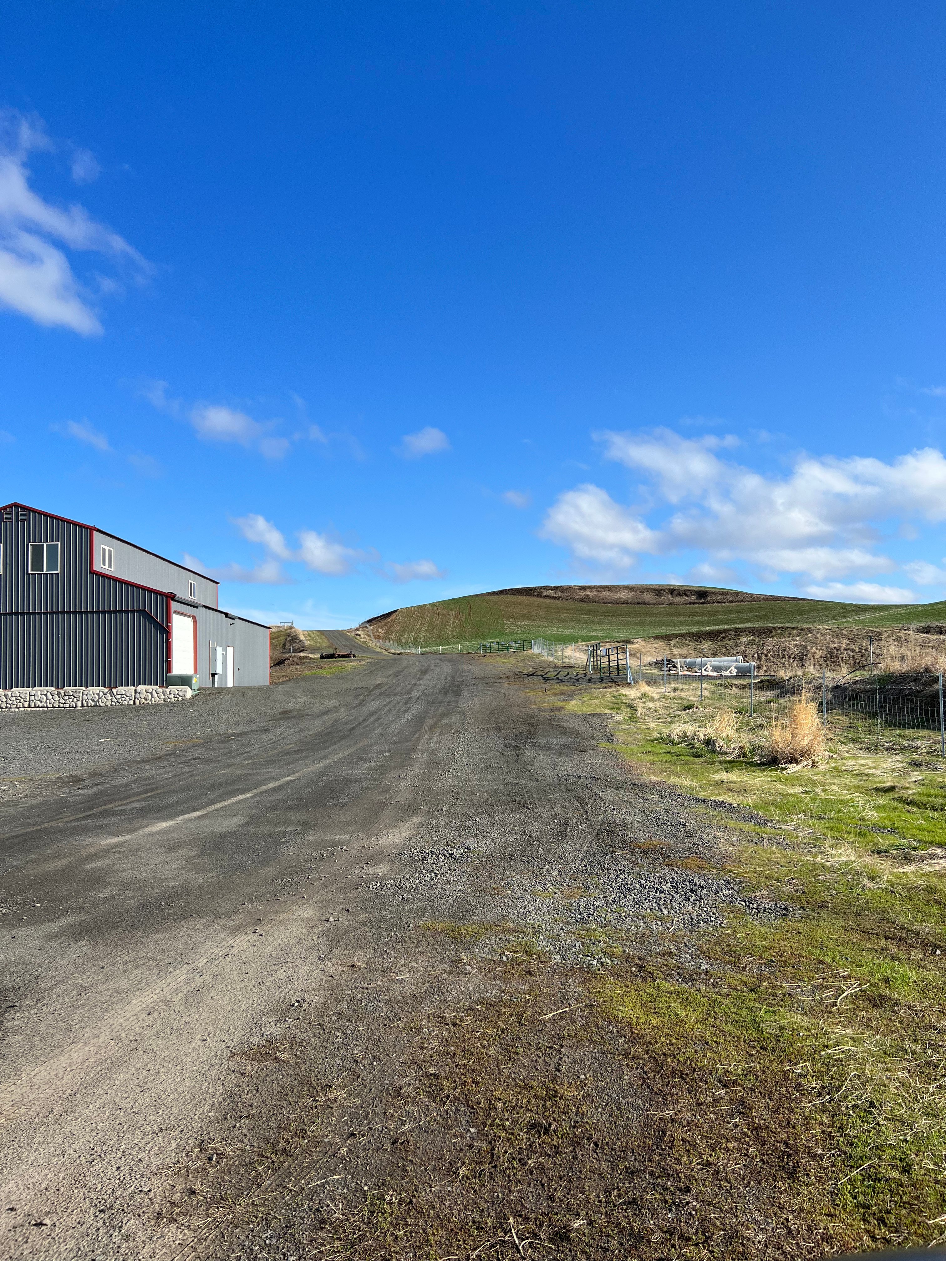 Driveway to spot: Go past grey shop and turn left