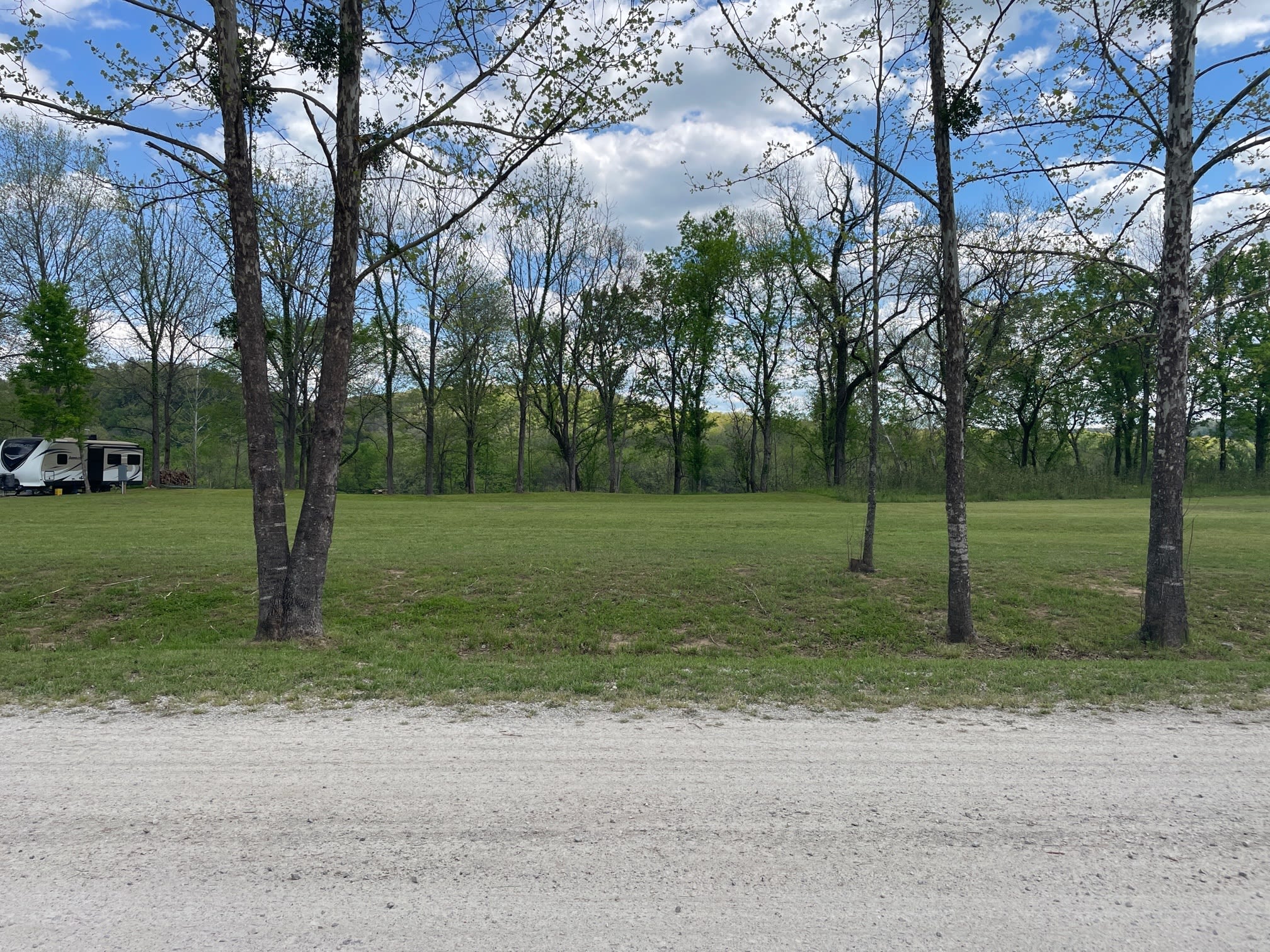 A county maintained gravel road brings you right to the property. 