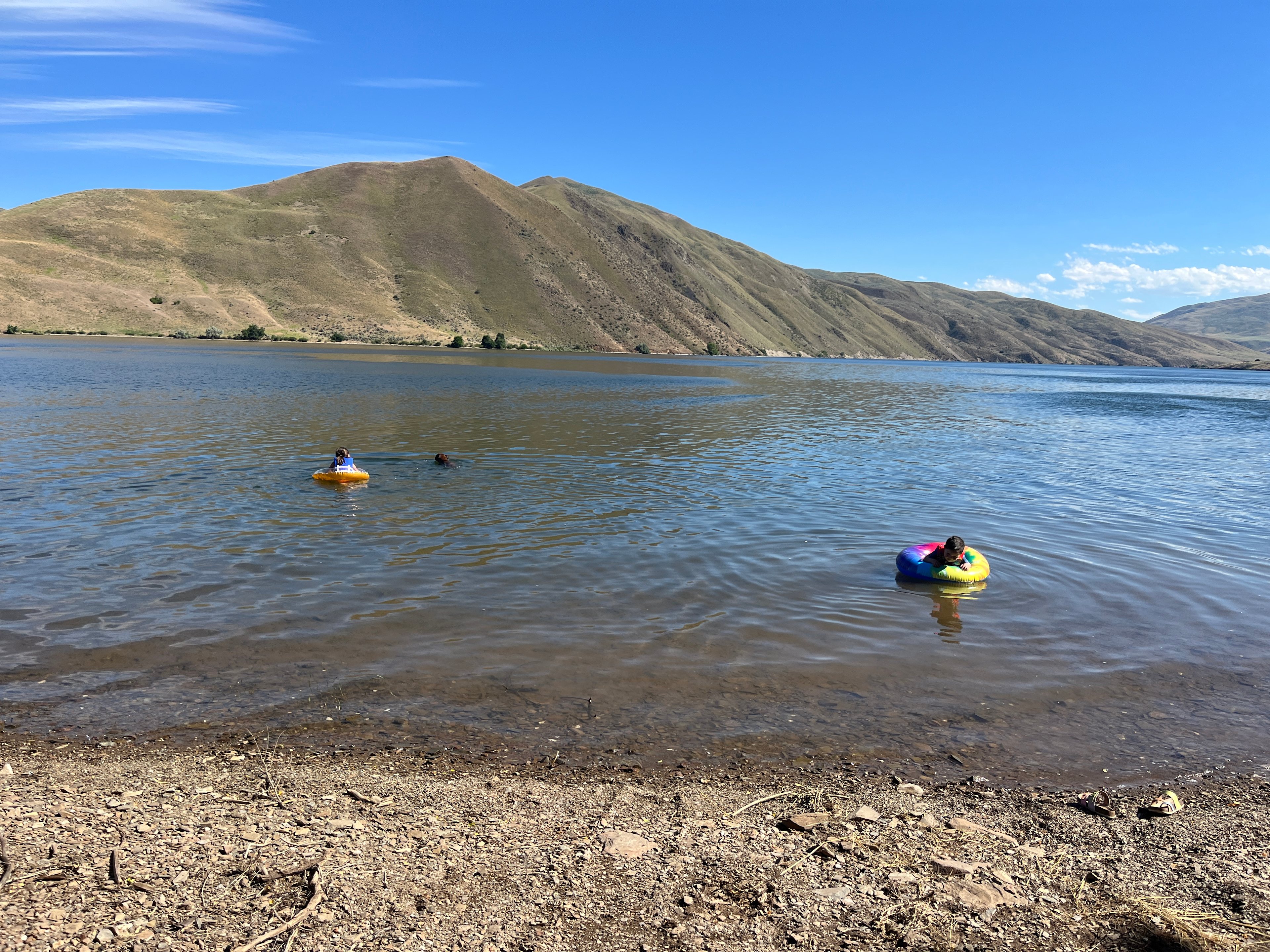 Waterfront cabin and camping