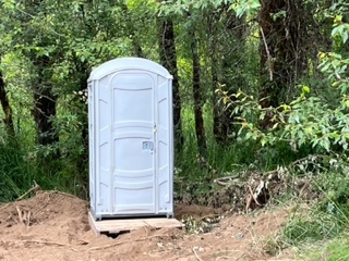 clean restroom on site