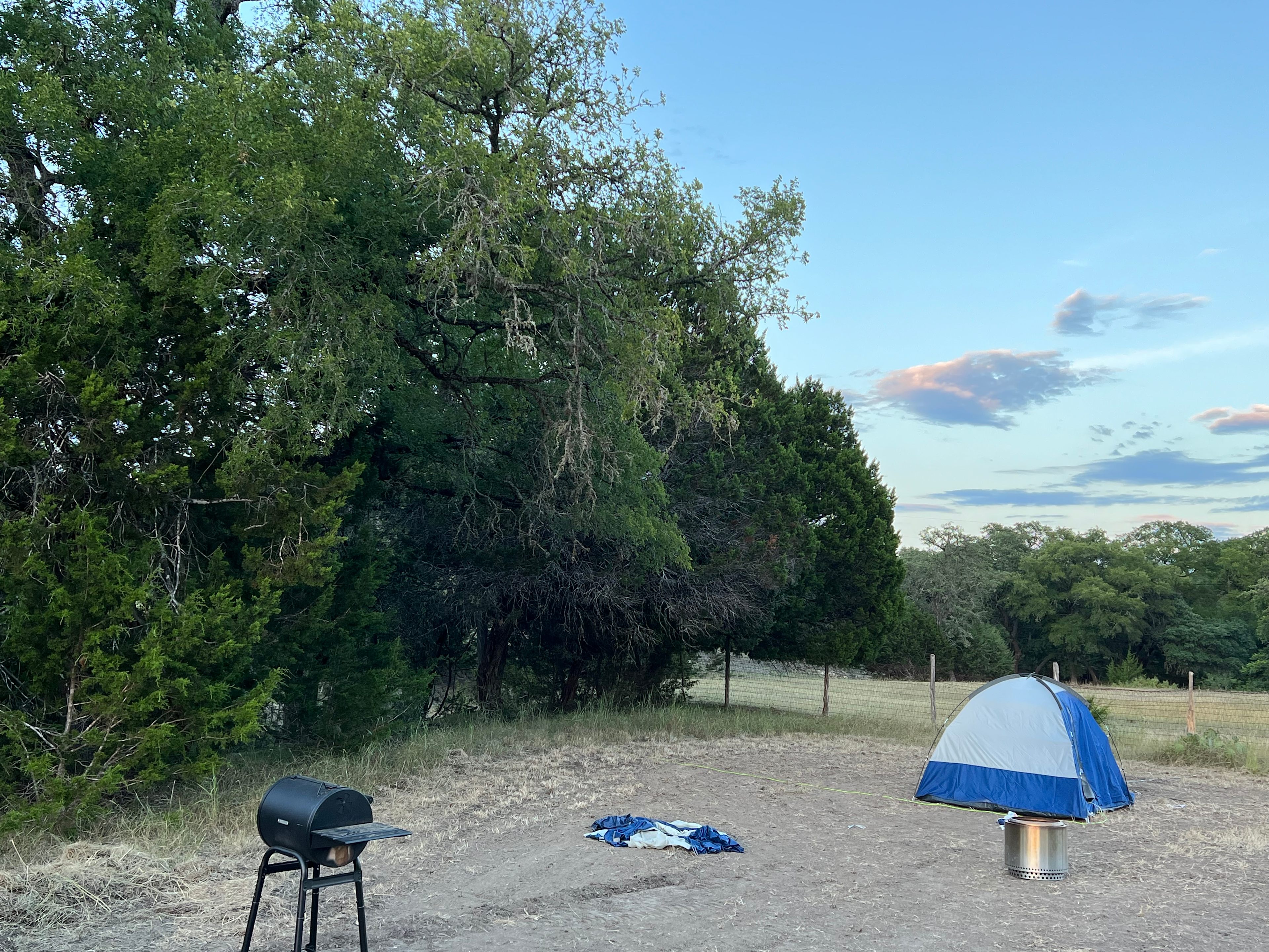 On-site Solo Stove, BBQ, and power available to site.