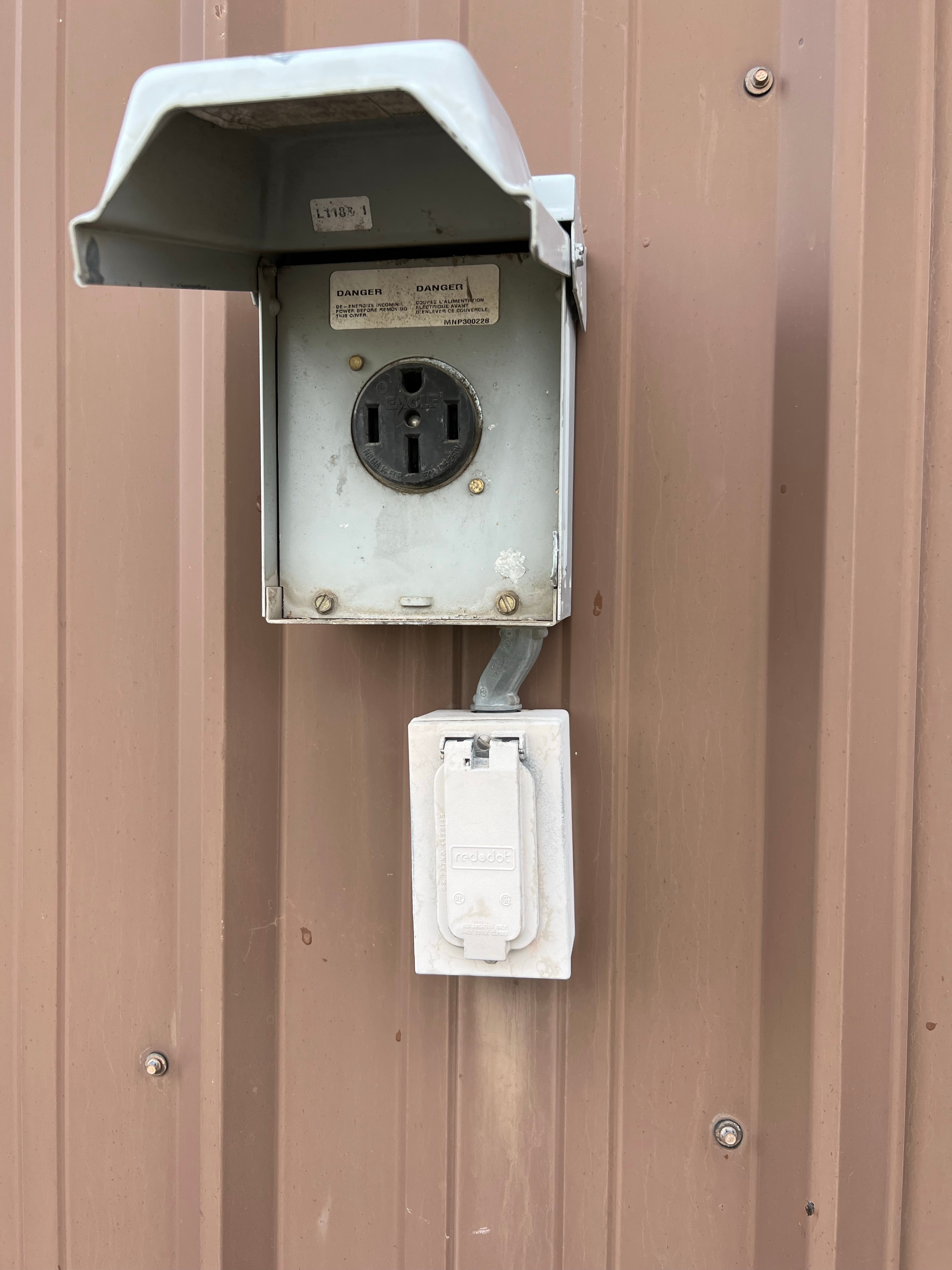 Electrical hook ups.