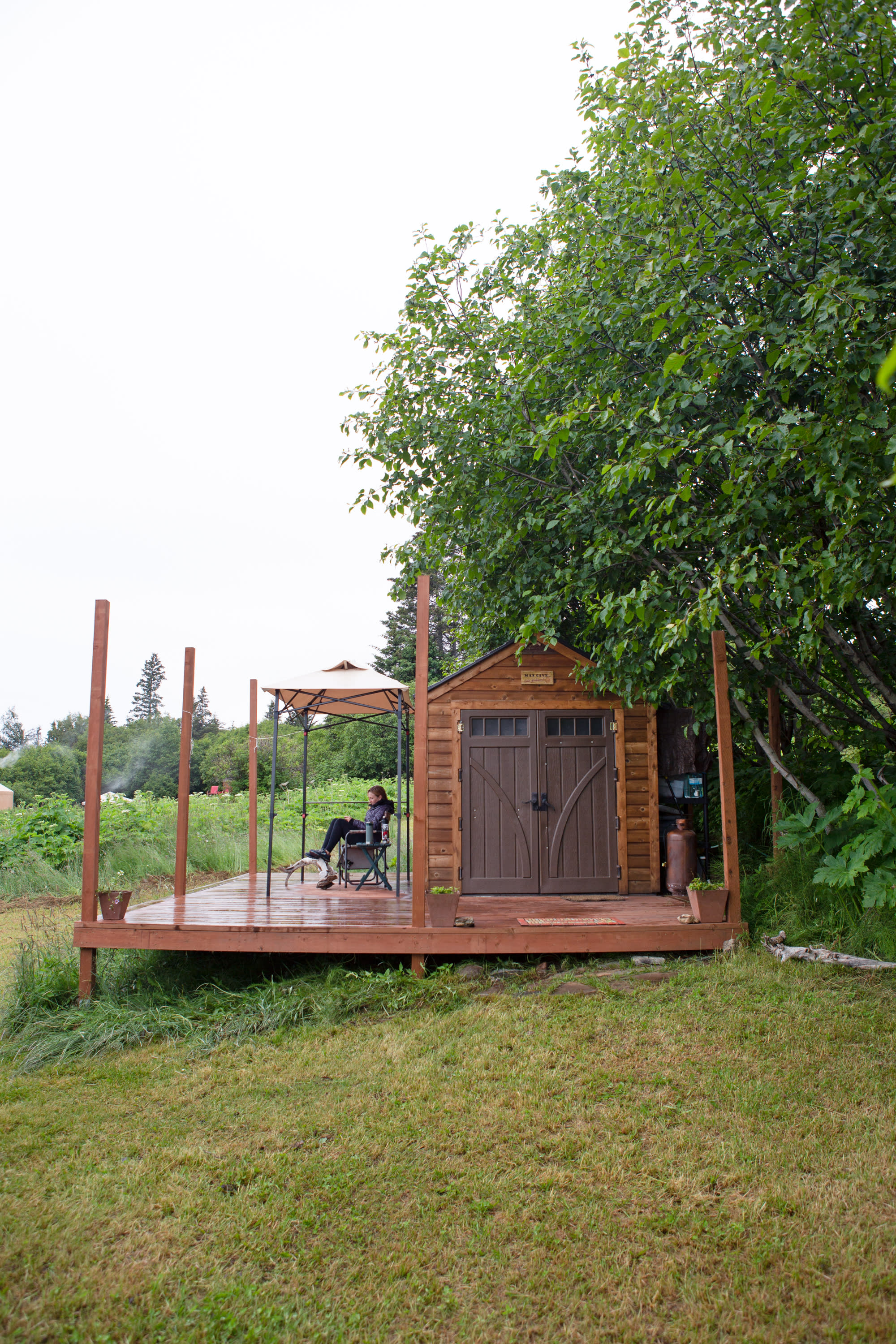 Man Cave and deck. 