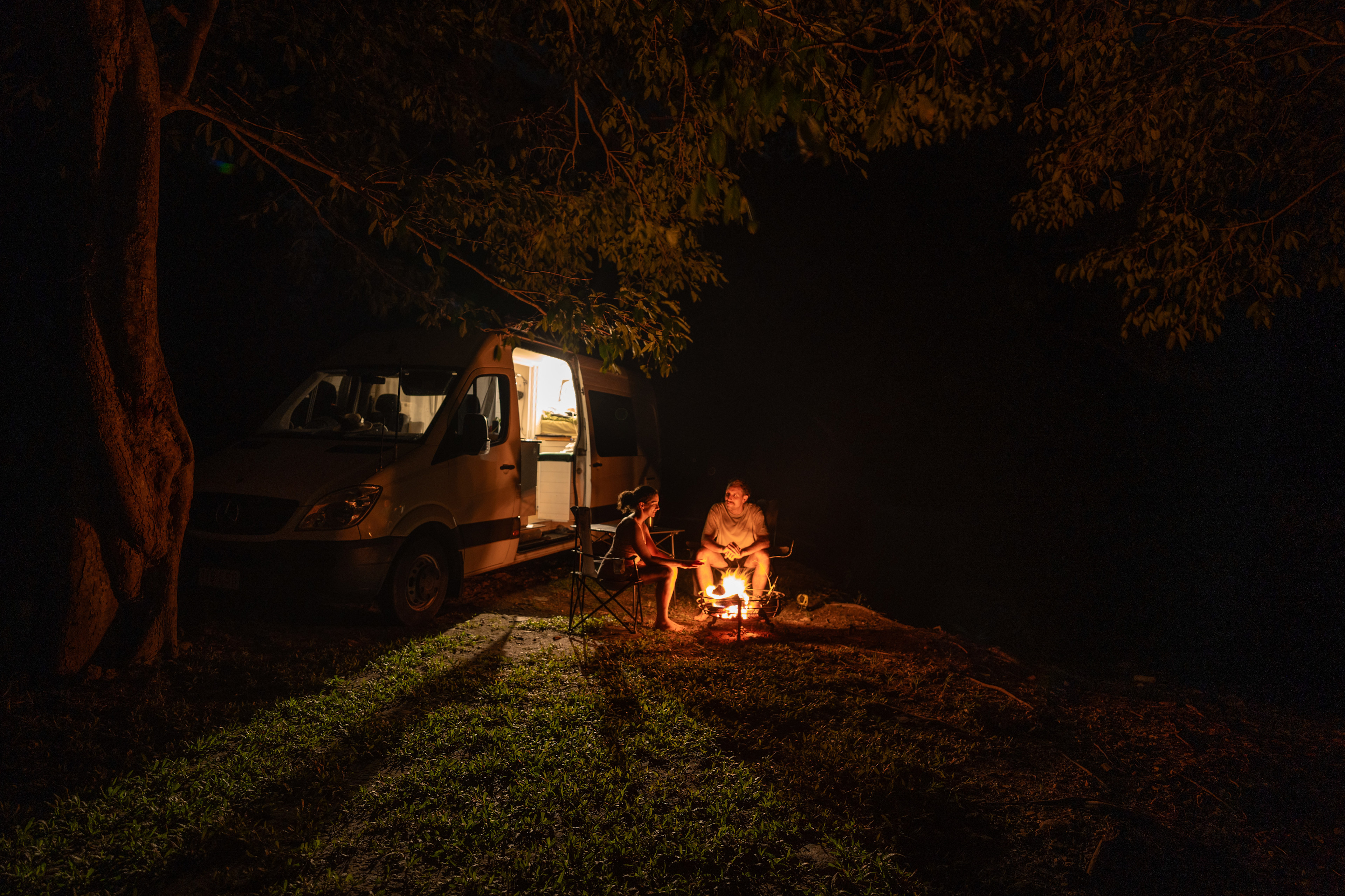 The best thing about camping is always the campfire