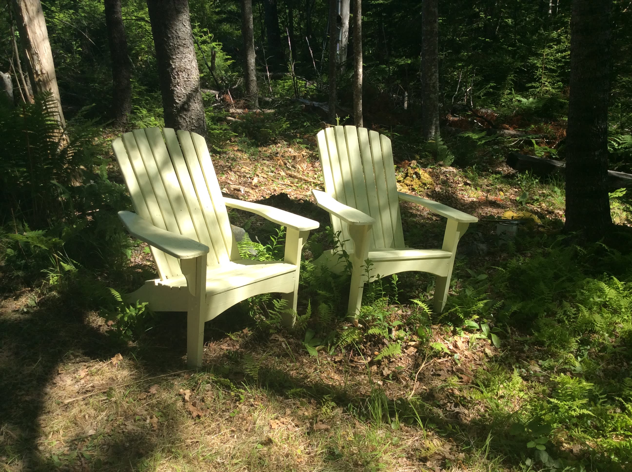 Two chairs on site