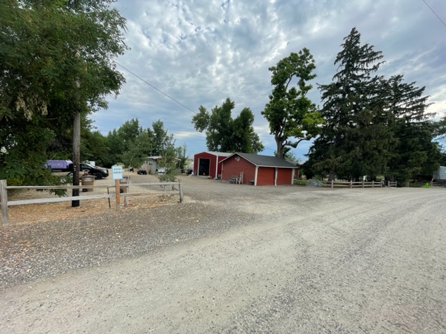 Large open entrance to the property.  