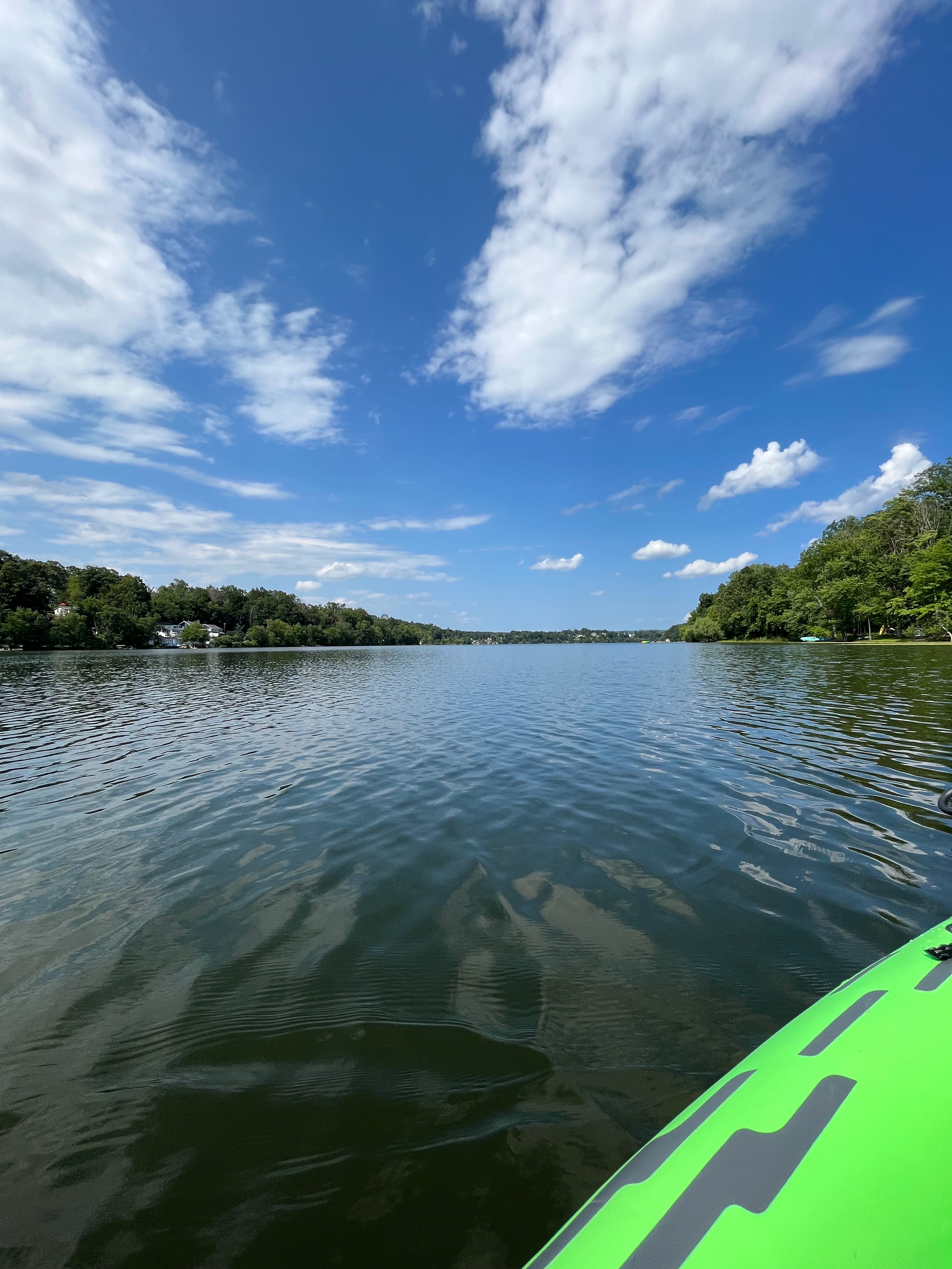 Kayaking on Walton Lake in Monroe, NY.