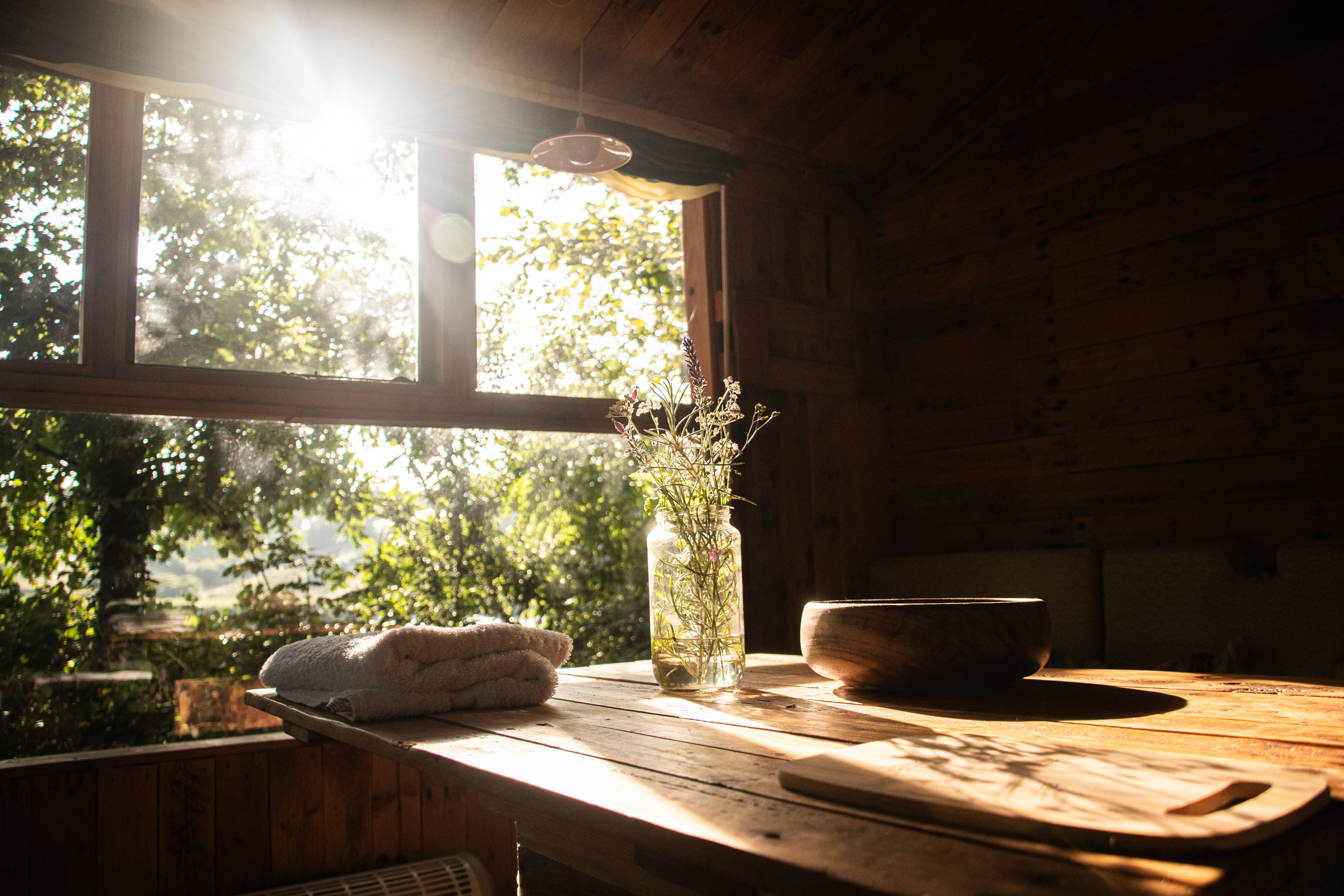 The Beehive cabin interior